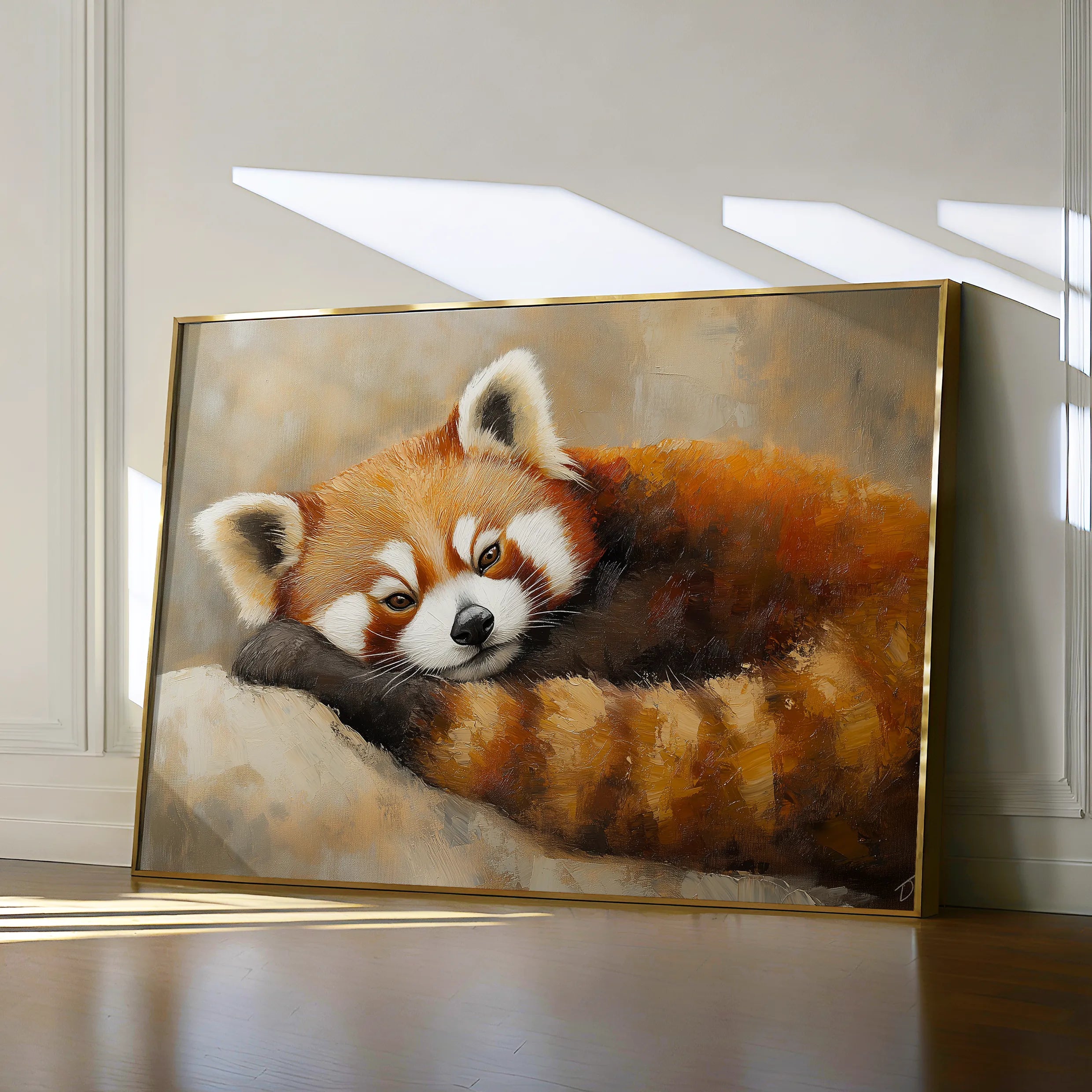 Animals 082 Canvas Art 18" x 24" / 45 x 60 cm / Black