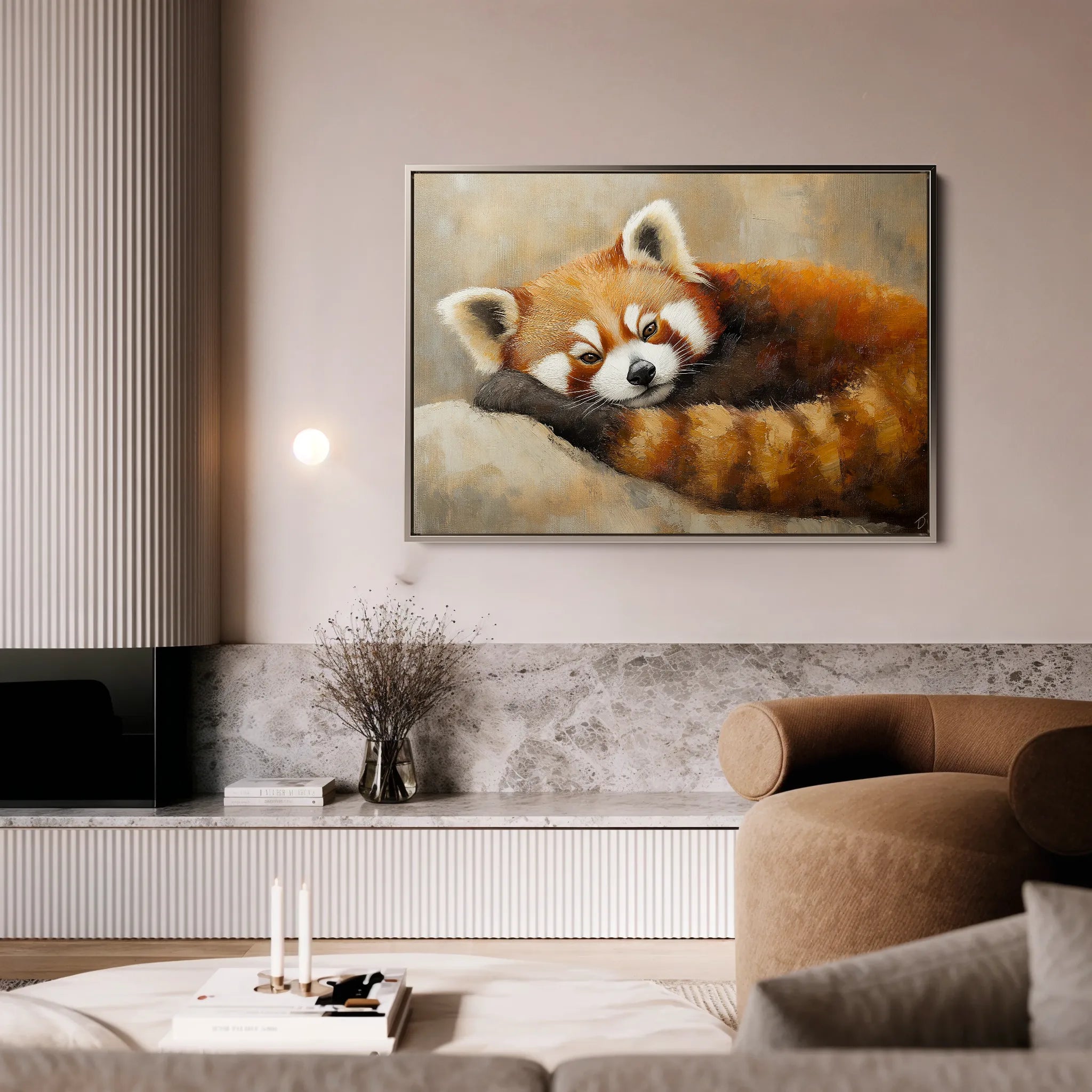 Animals 082 Canvas Art 18" x 24" / 45 x 60 cm / Black