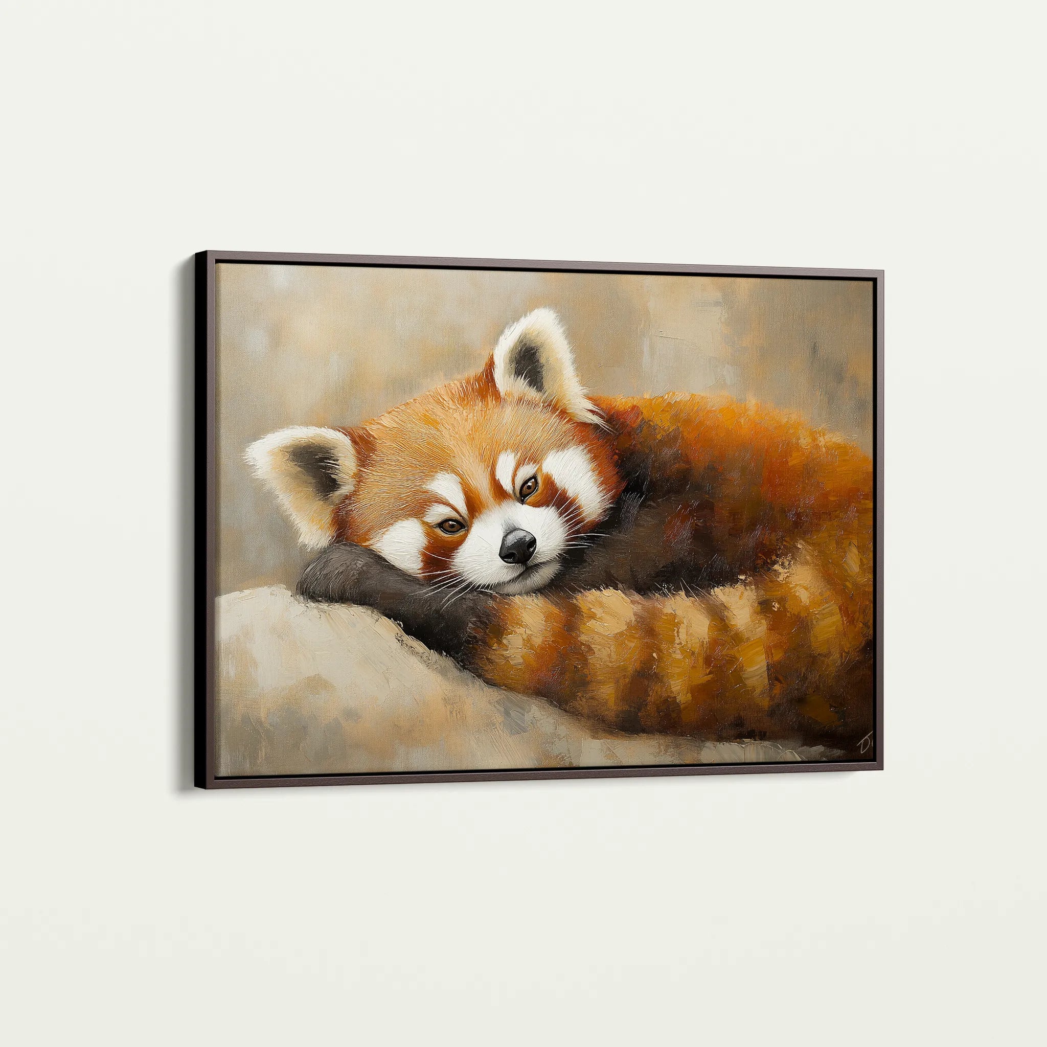 Animals 082 Canvas Art 18" x 24" / 45 x 60 cm / Black