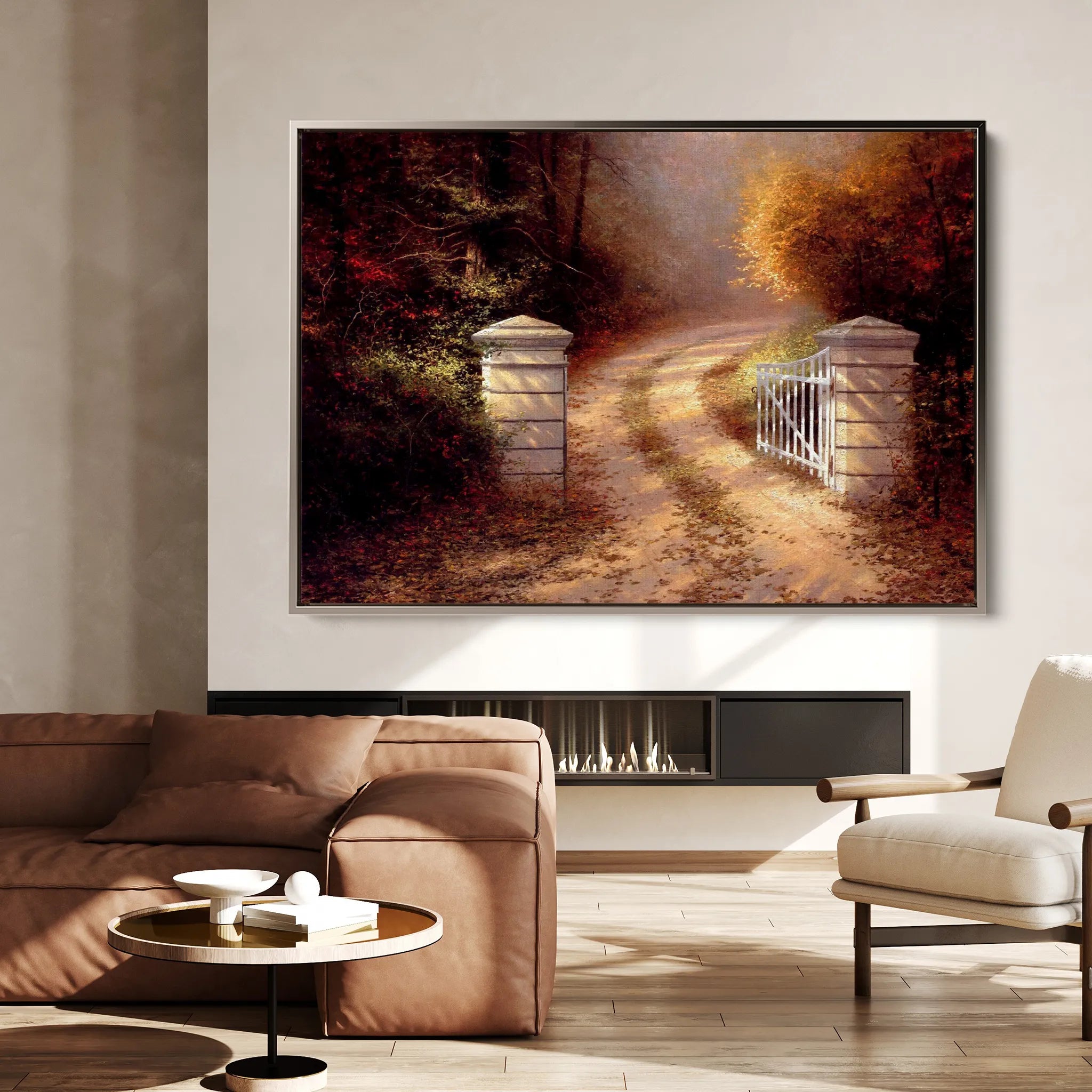 Landscape 082 Canvas Art 18" x 24" / 45 x 60 cm / Black