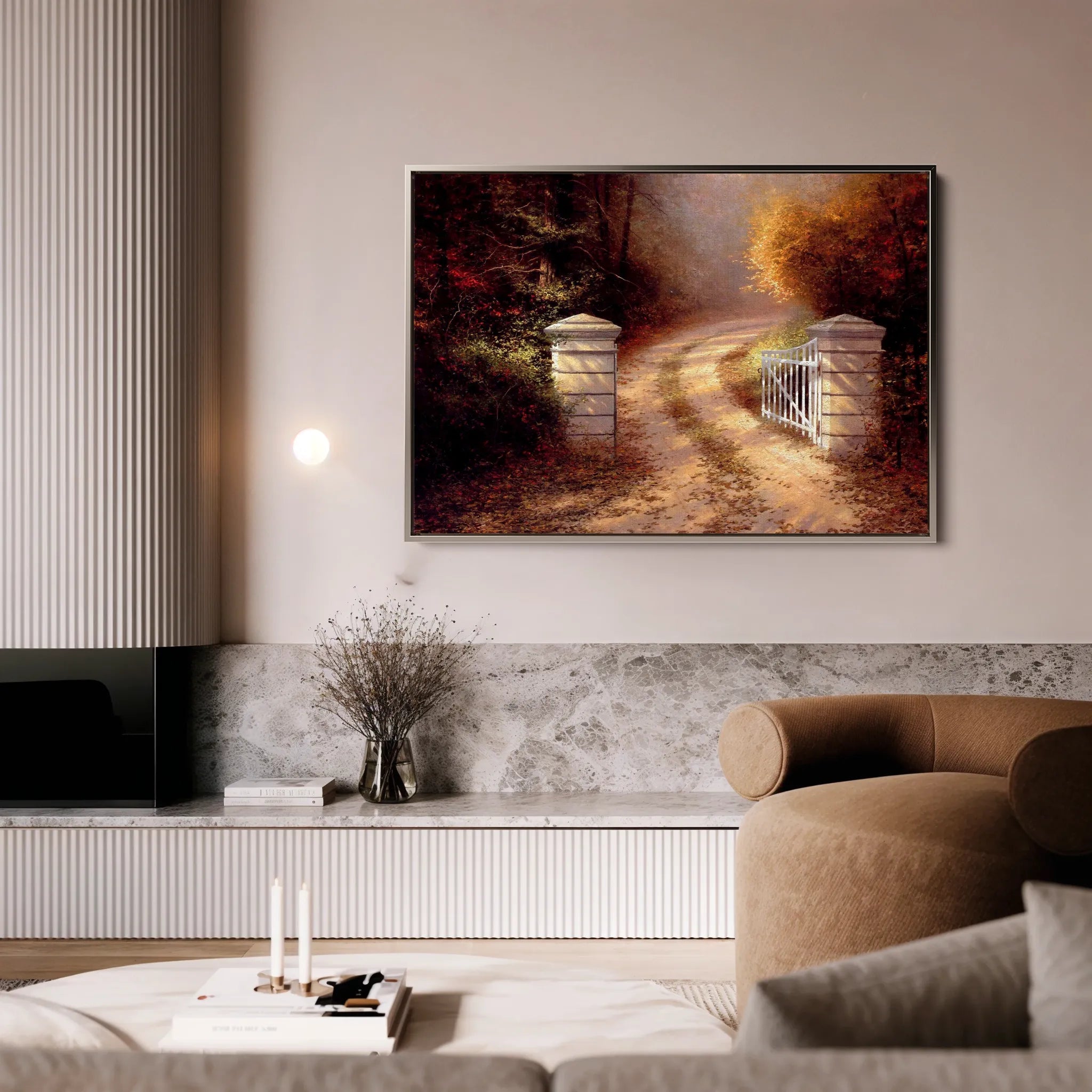 Landscape 082 Canvas Art 18" x 24" / 45 x 60 cm / Black