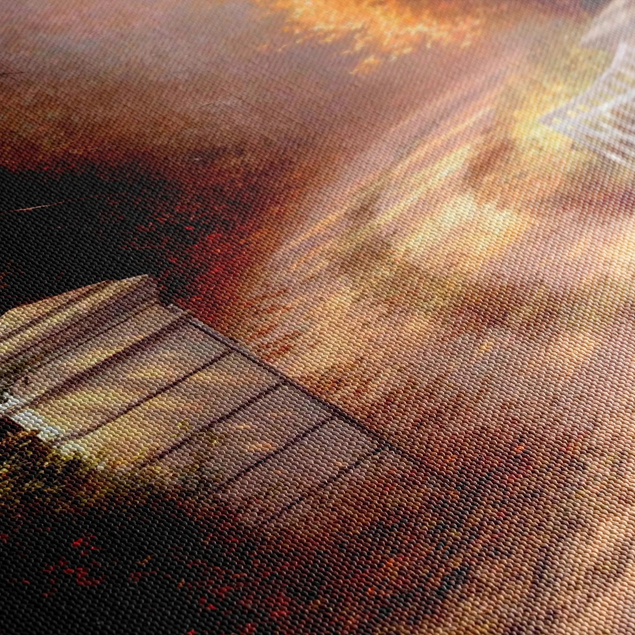 Landscape 082 Canvas Art 18" x 24" / 45 x 60 cm / Black