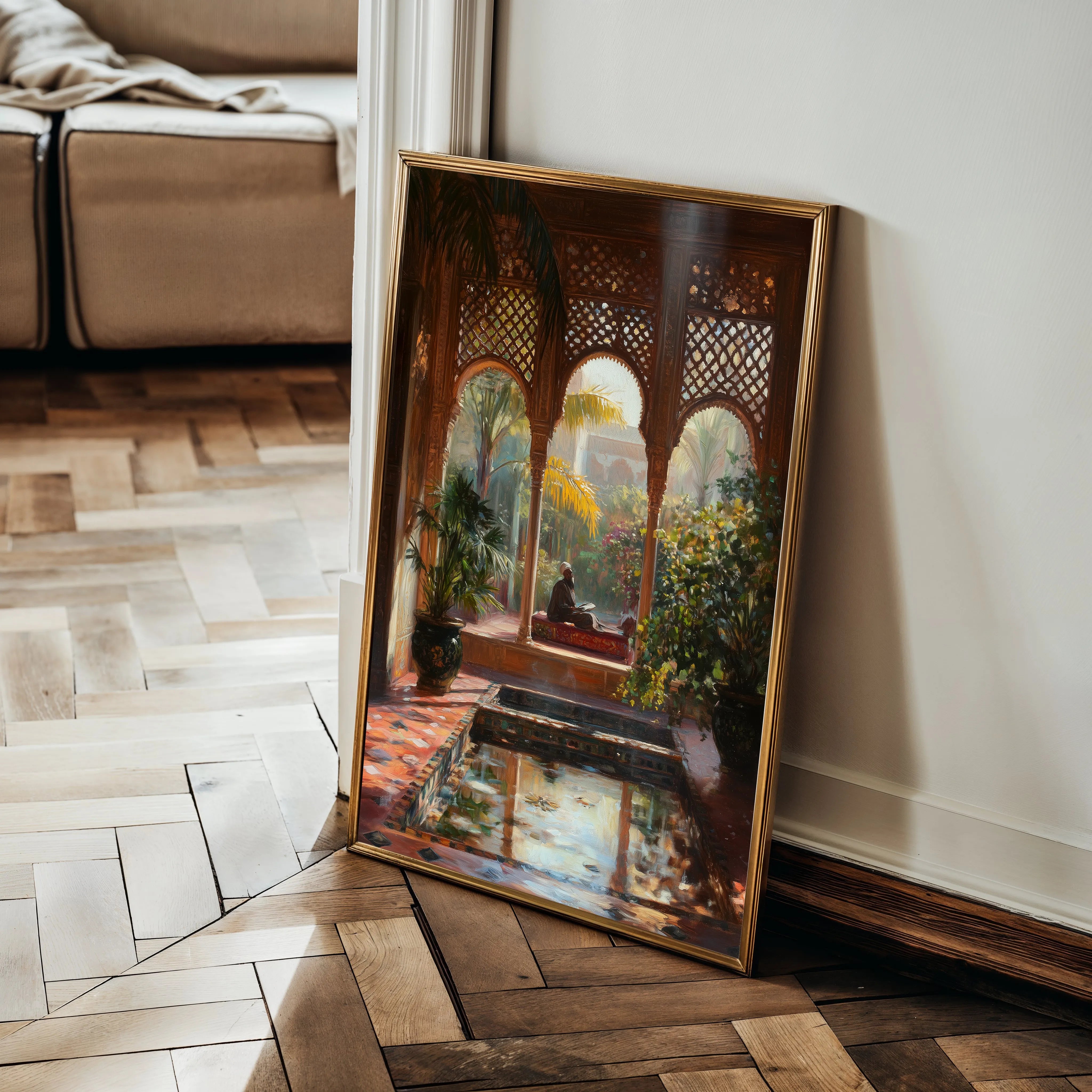 Orientalist 082 Canvas Art 18" x 24" / 45 x 60 cm / Black