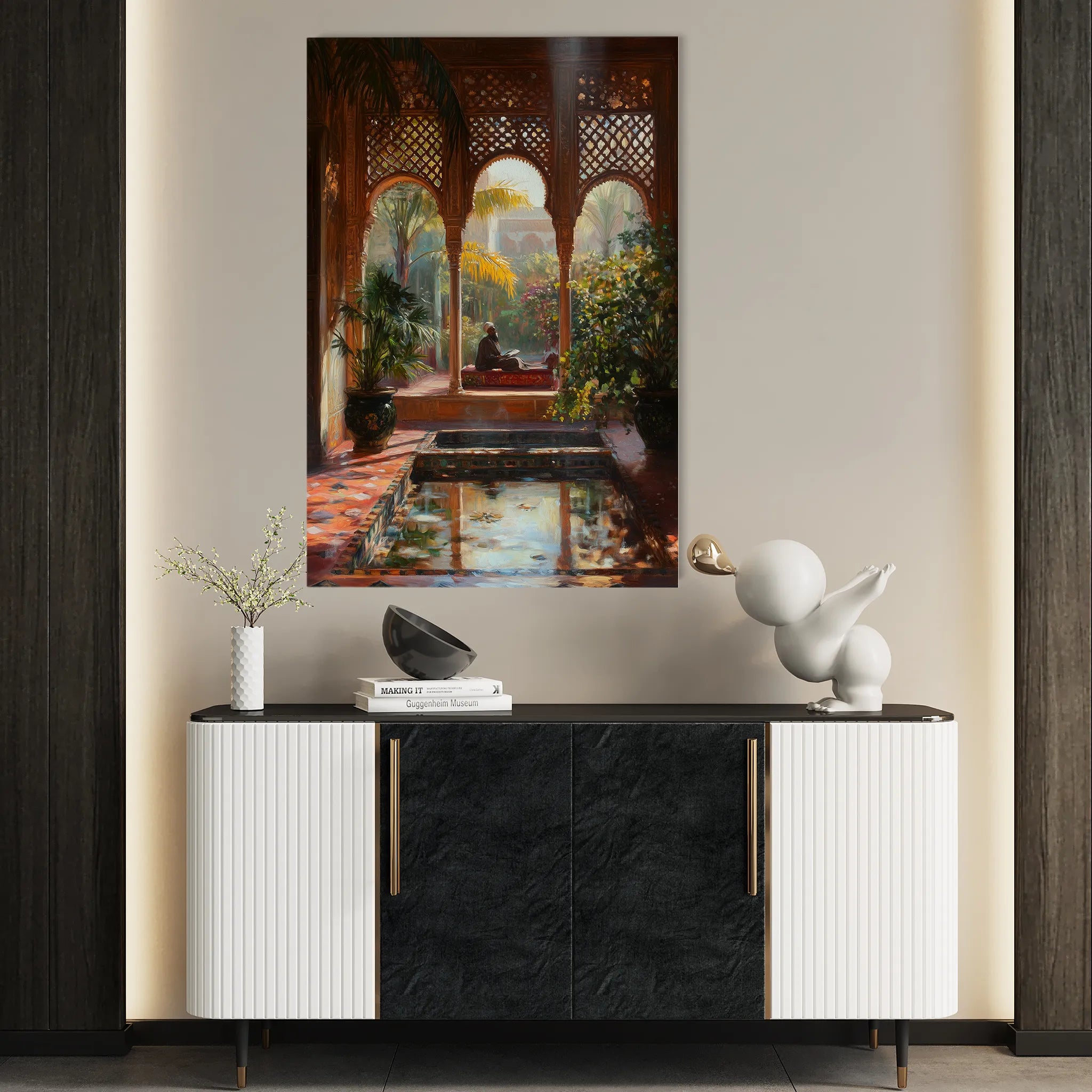 Orientalist 082 Canvas Art 18" x 24" / 45 x 60 cm / Black