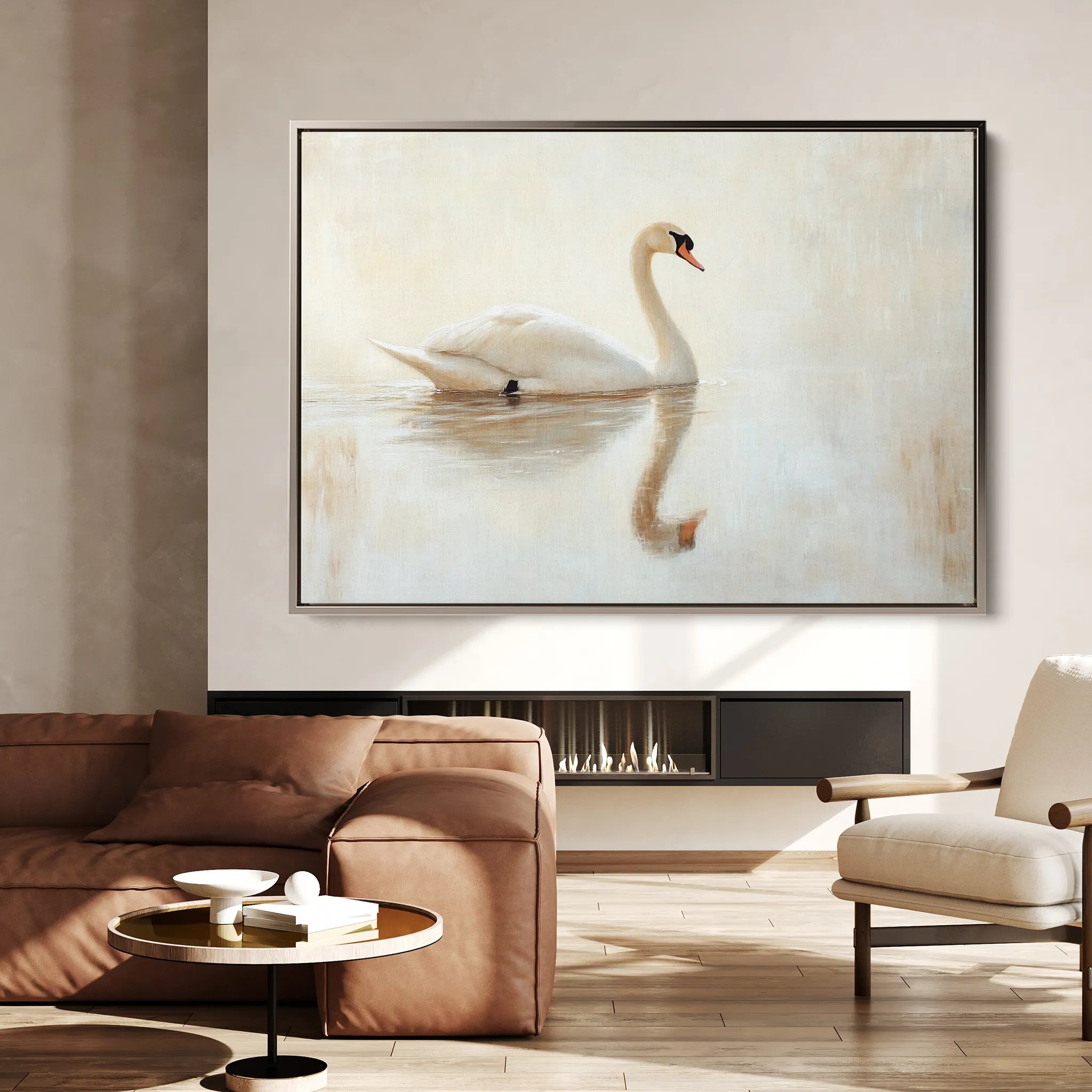 Animals 083 Canvas Art 18" x 24" / 45 x 60 cm / Black