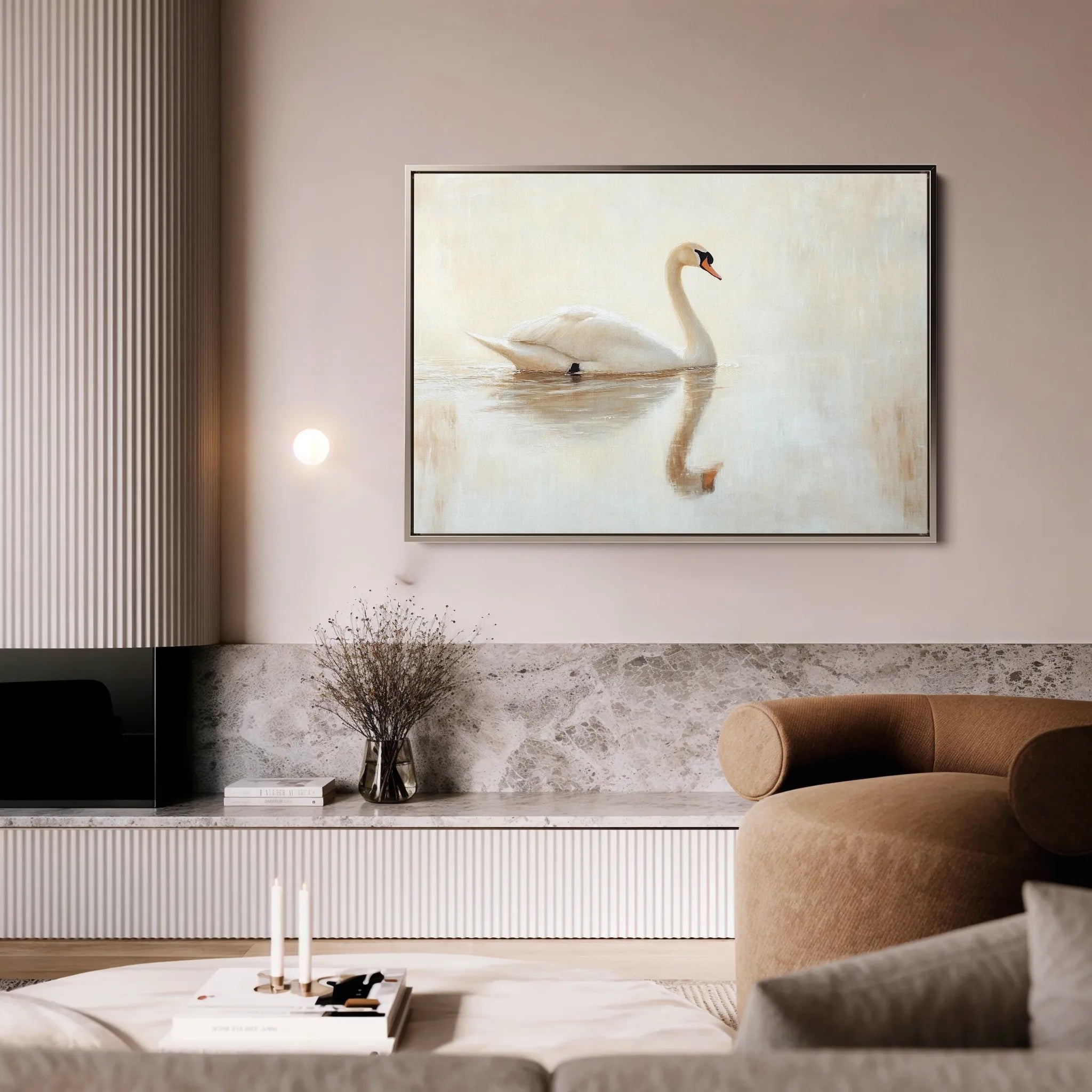 Animals 083 Canvas Art 18" x 24" / 45 x 60 cm / Black