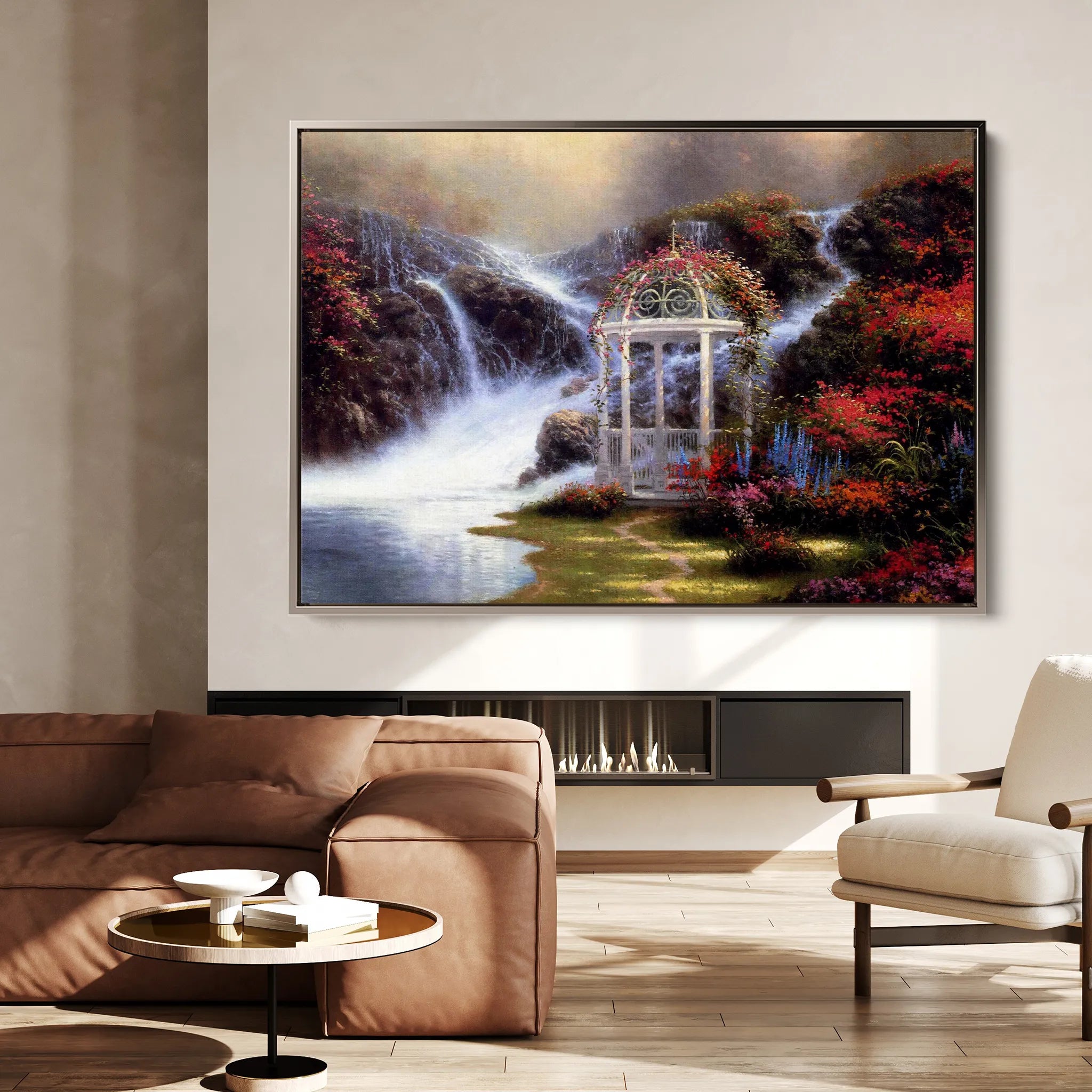 Landscape 083 Canvas Art 18" x 24" / 45 x 60 cm / Black