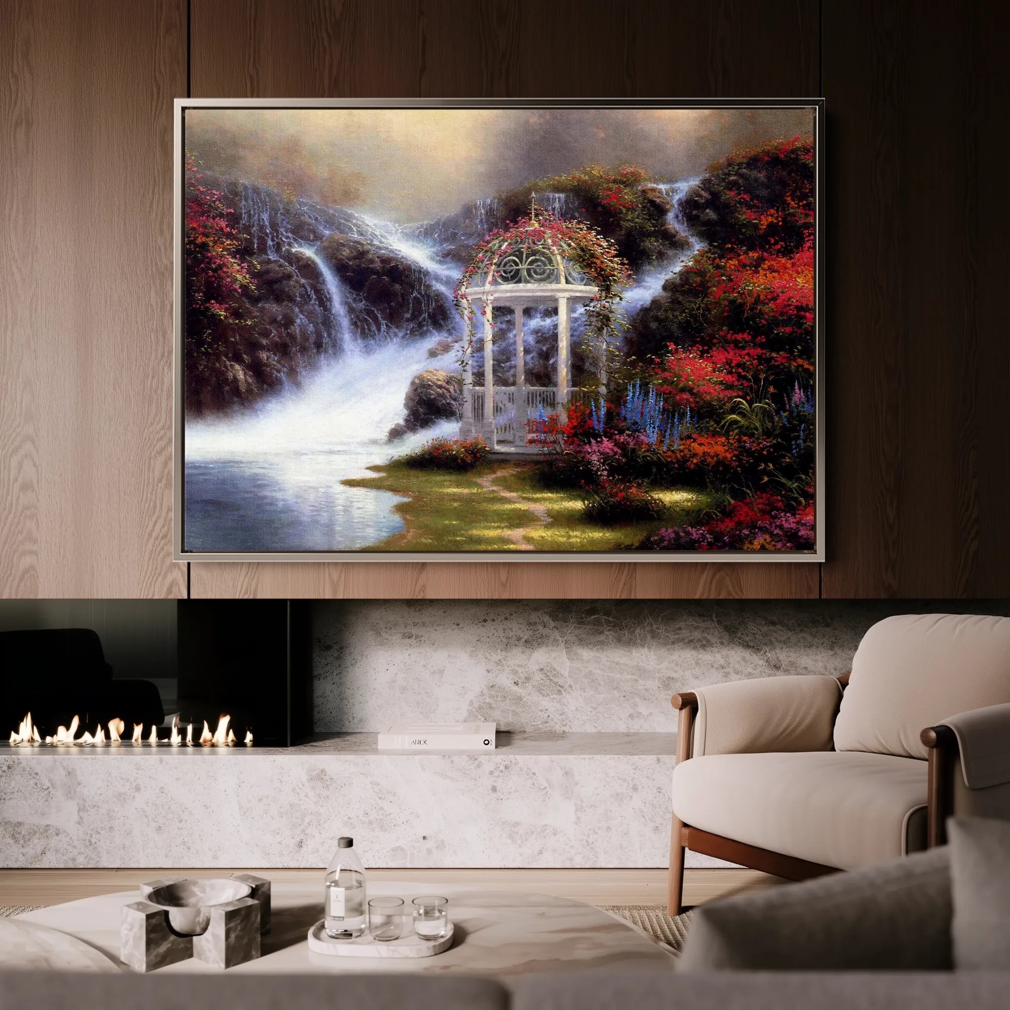 Landscape 083 Canvas Art 18" x 24" / 45 x 60 cm / Black