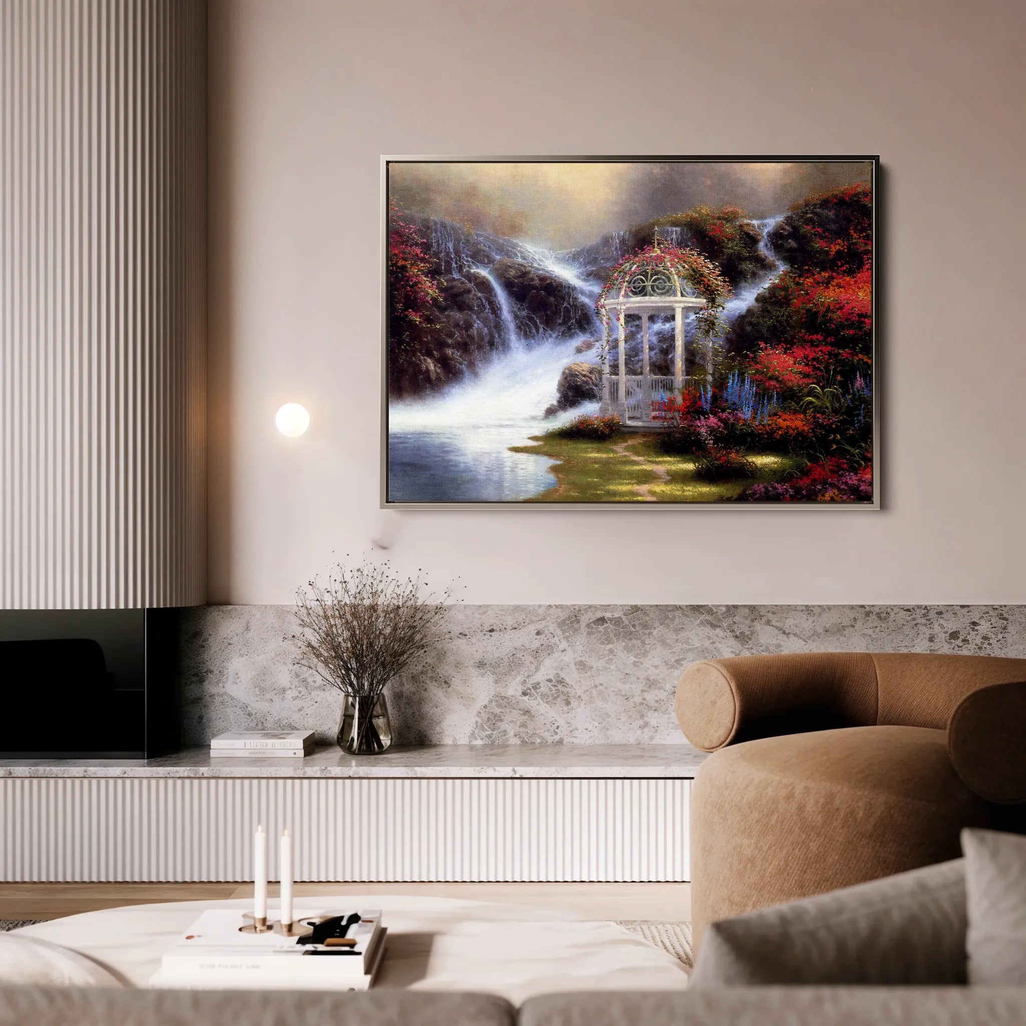 Landscape 083 Canvas Art 18" x 24" / 45 x 60 cm / Black