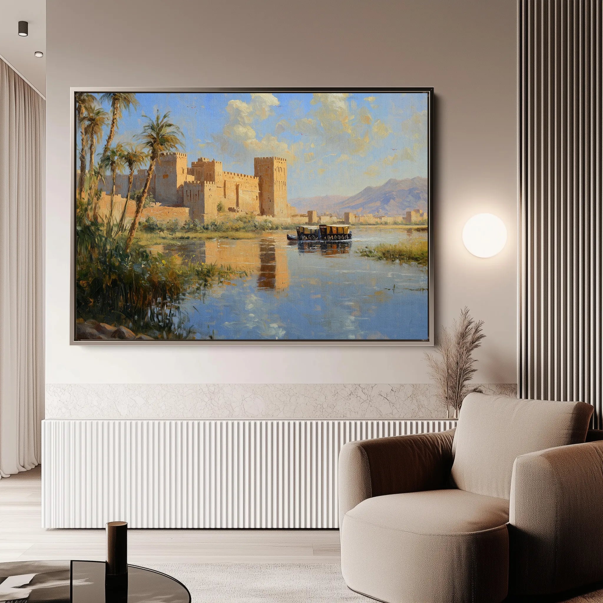 Orientalist 083 Canvas Art 18" x 24" / 45 x 60 cm / Black