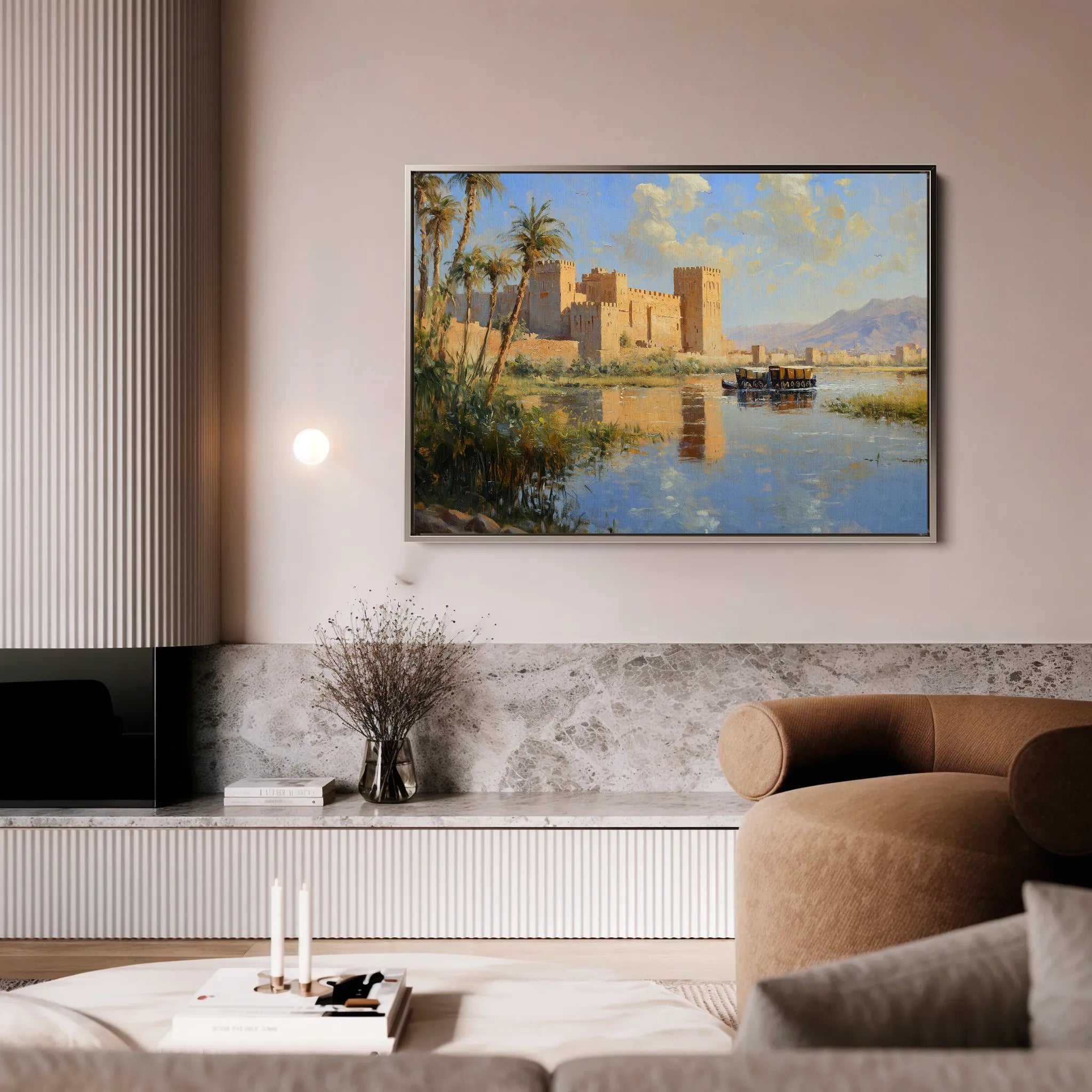 Orientalist 083 Canvas Art 18" x 24" / 45 x 60 cm / Black