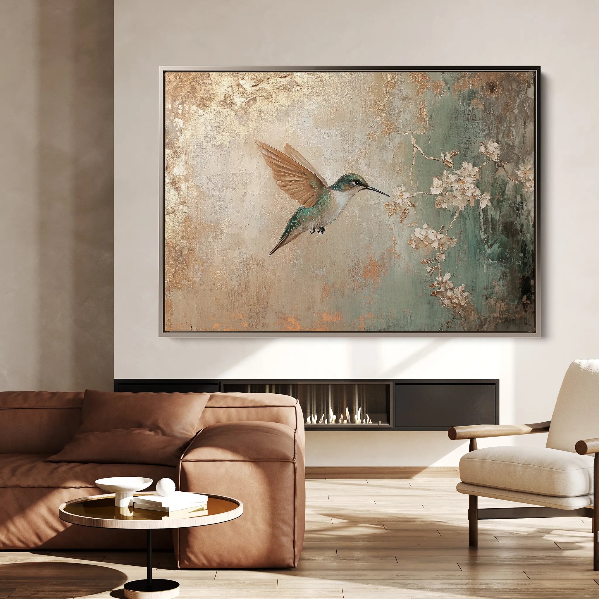 Animals 084 Canvas Art 18" x 24" / 45 x 60 cm / Black