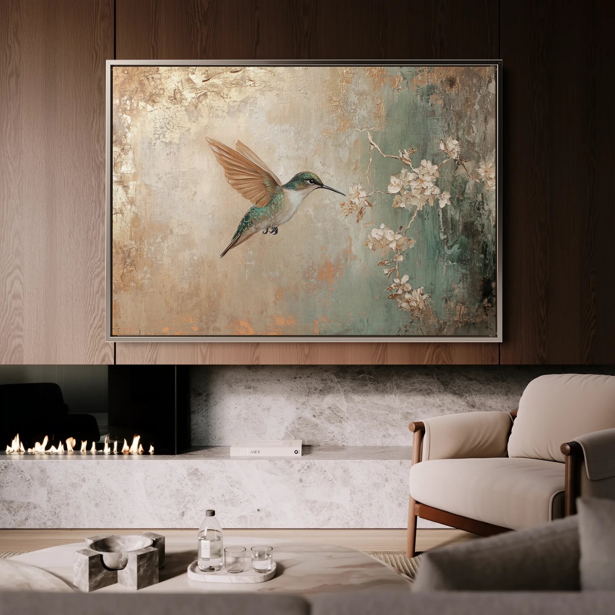 Animals 084 Canvas Art 18" x 24" / 45 x 60 cm / Black