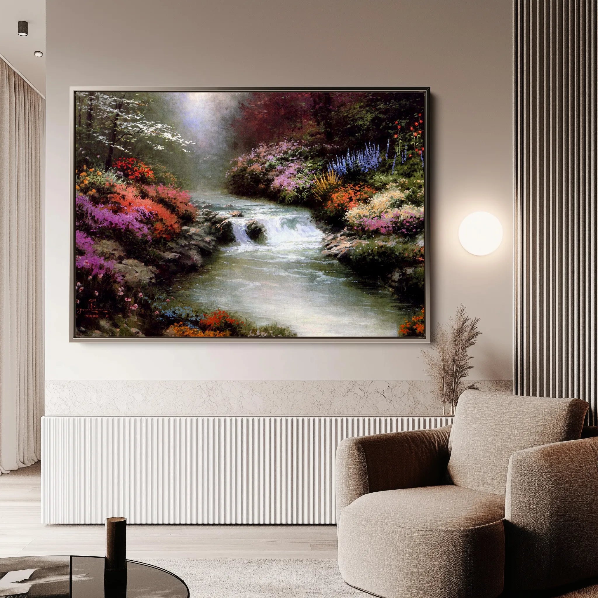 Landscape 084 Canvas Art 18" x 24" / 45 x 60 cm / Black