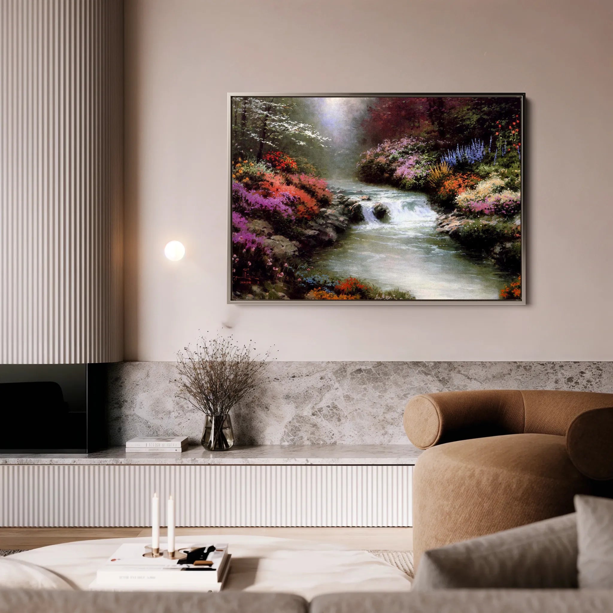 Landscape 084 Canvas Art 18" x 24" / 45 x 60 cm / Black
