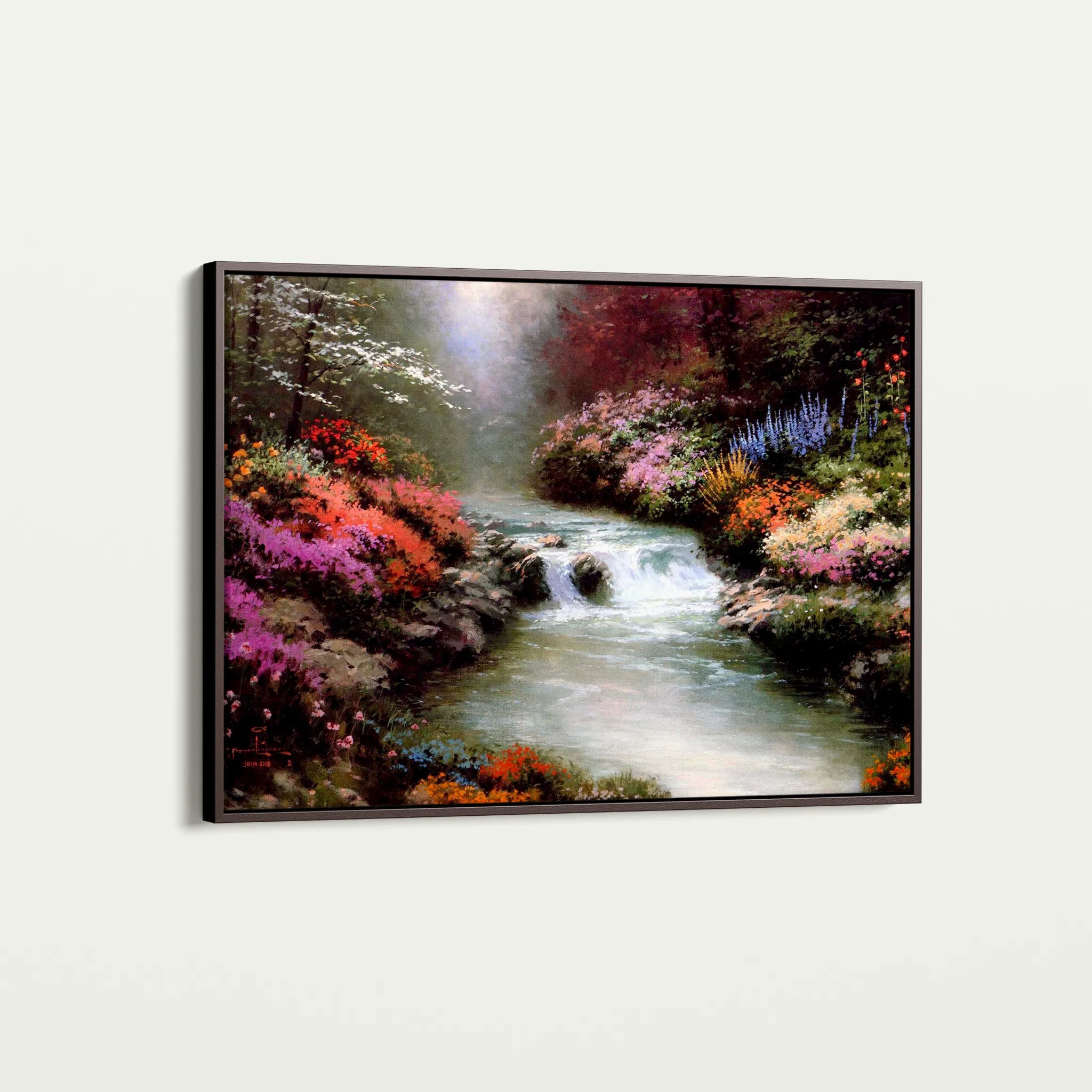 Landscape 084 Canvas Art 18" x 24" / 45 x 60 cm / Black