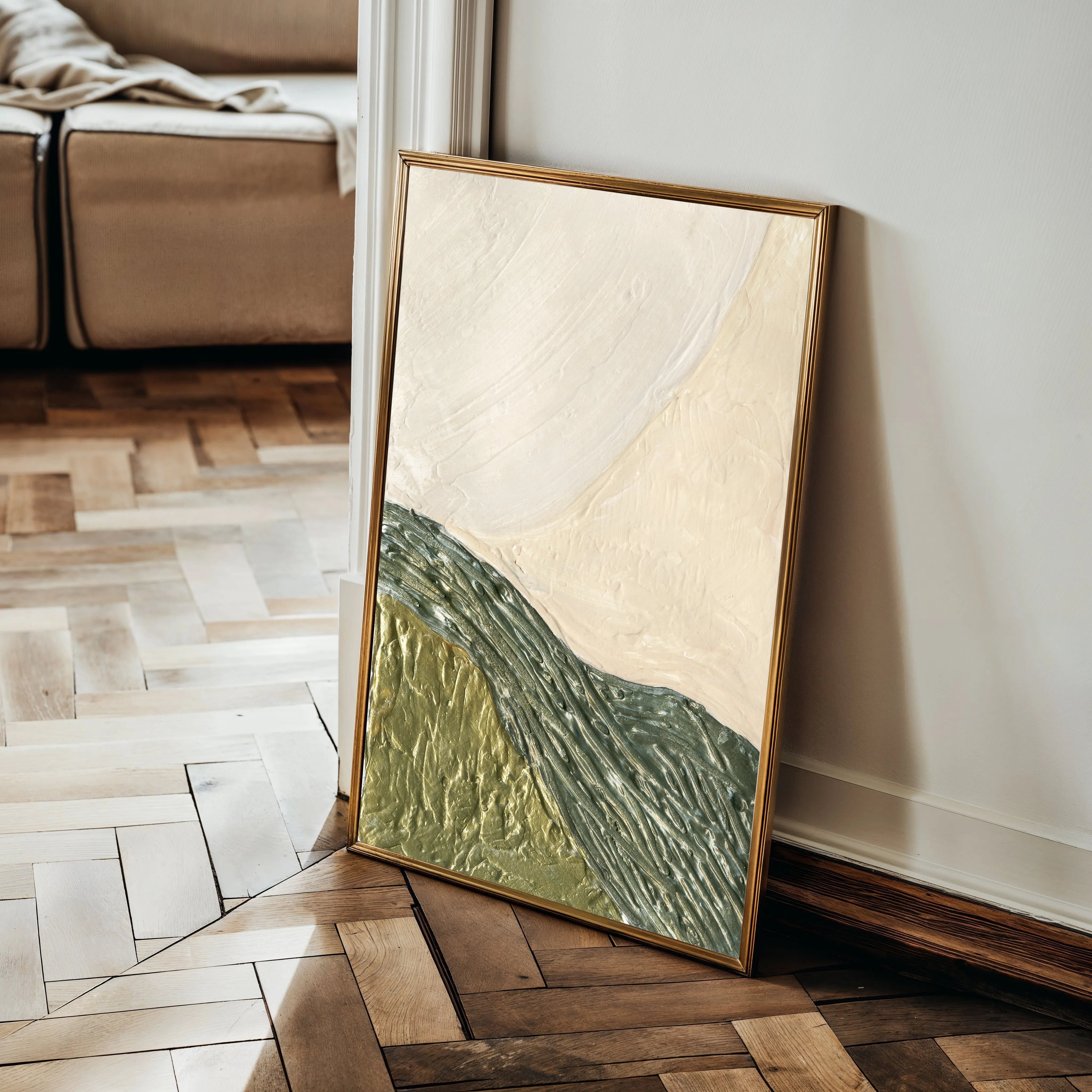 Abstract 085 Canvas Art 18" x 24" / 45 x 60 cm / Black