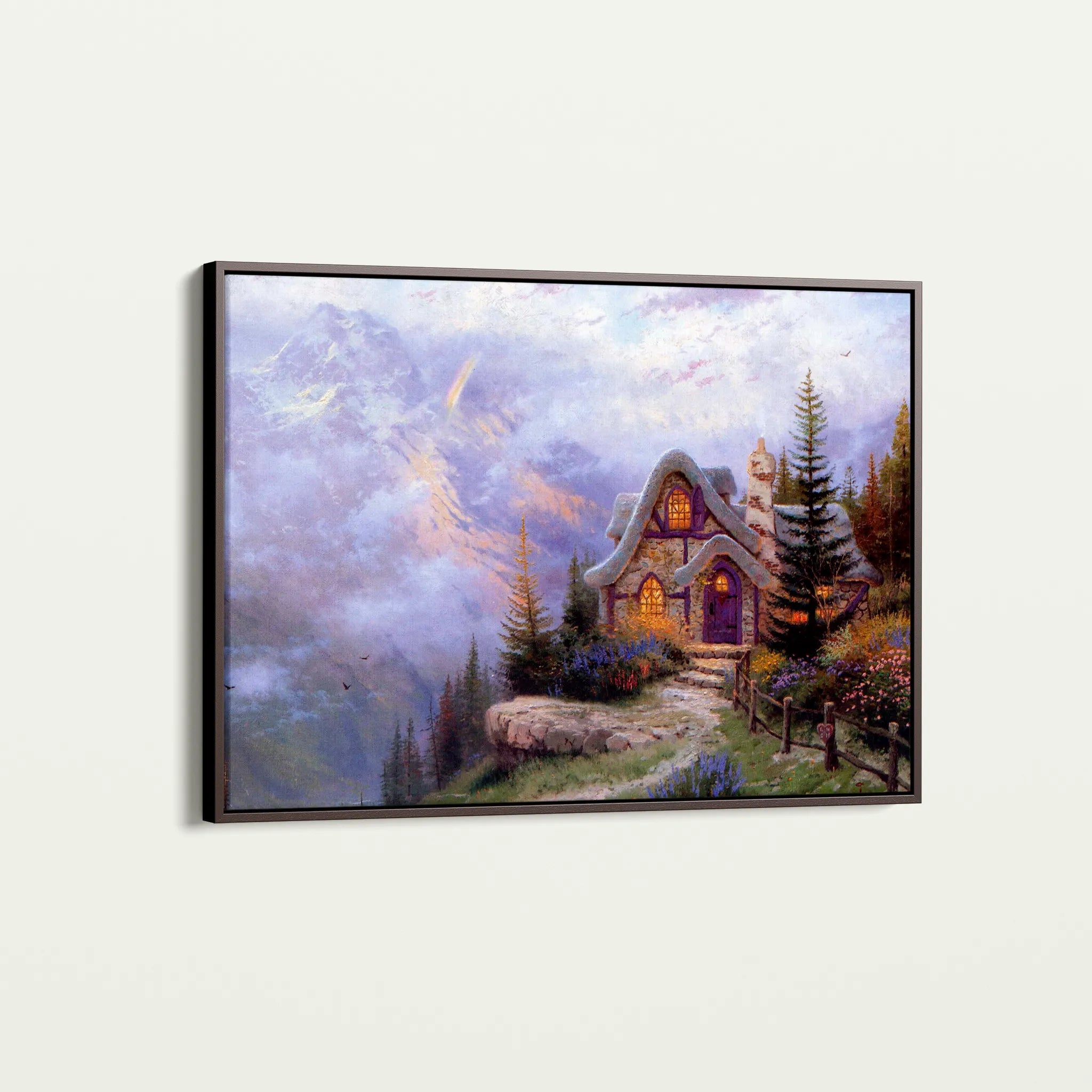 Landscape 085 Canvas Art 18" x 24" / 45 x 60 cm / Black