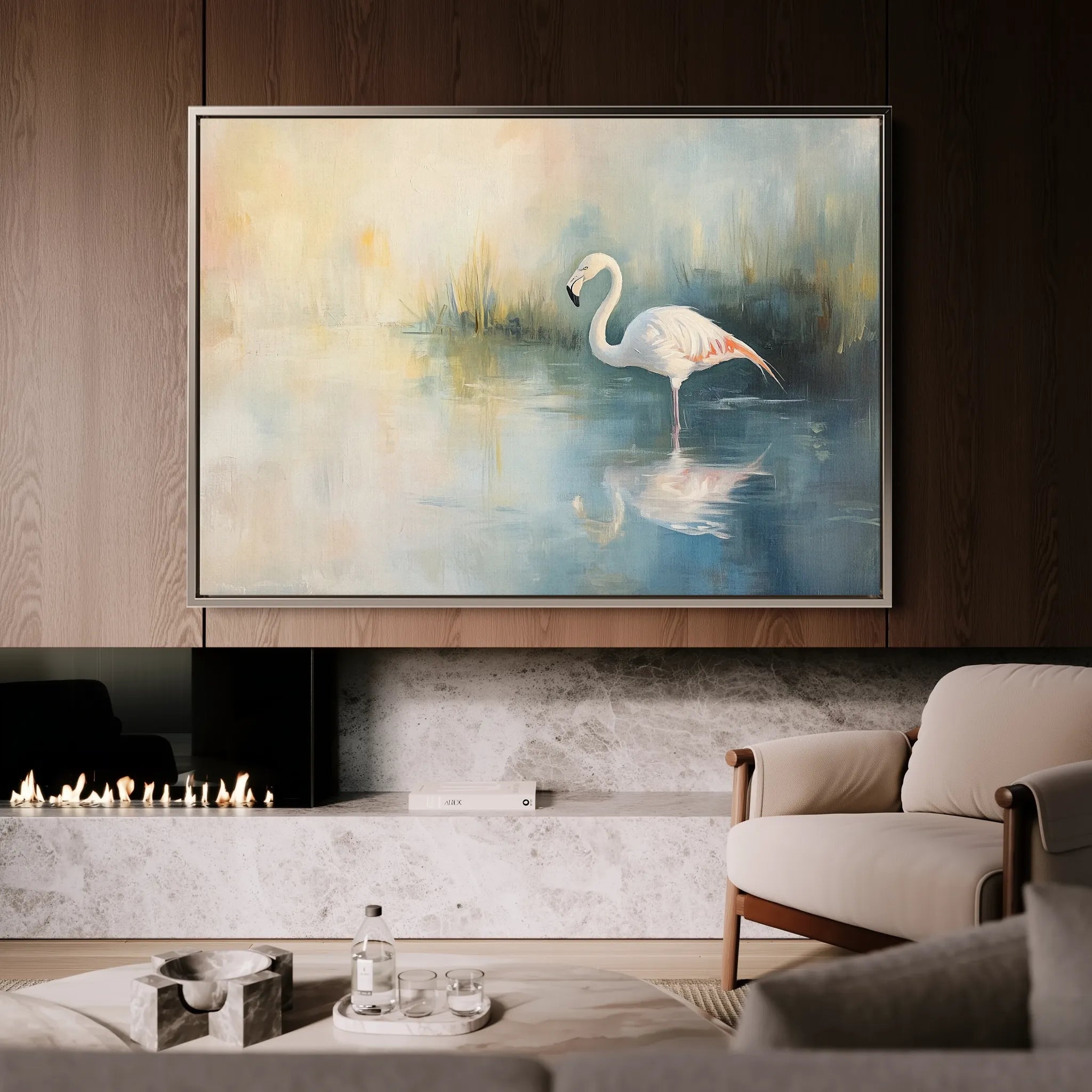 Animals 086 Canvas Art 18" x 24" / 45 x 60 cm / Black