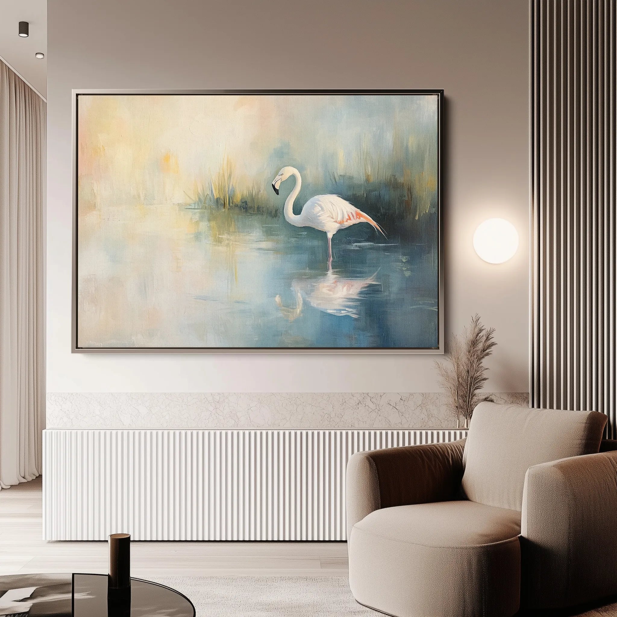 Animals 086 Canvas Art 18" x 24" / 45 x 60 cm / Black