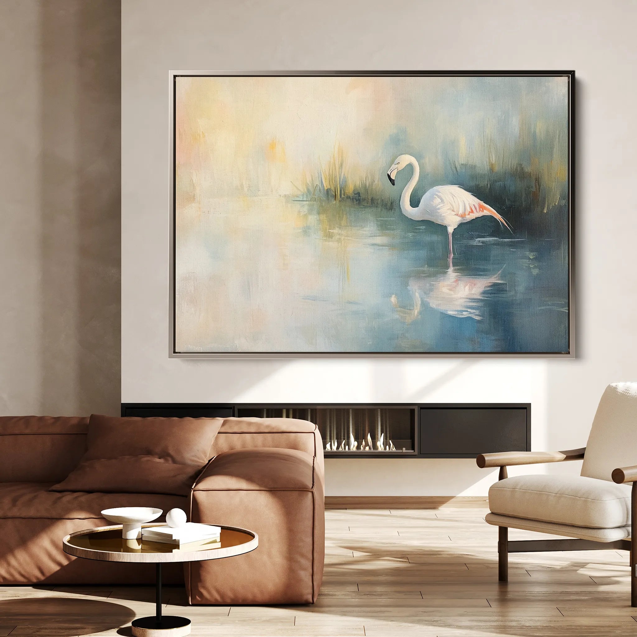 Animals 086 Canvas Art 18" x 24" / 45 x 60 cm / Black