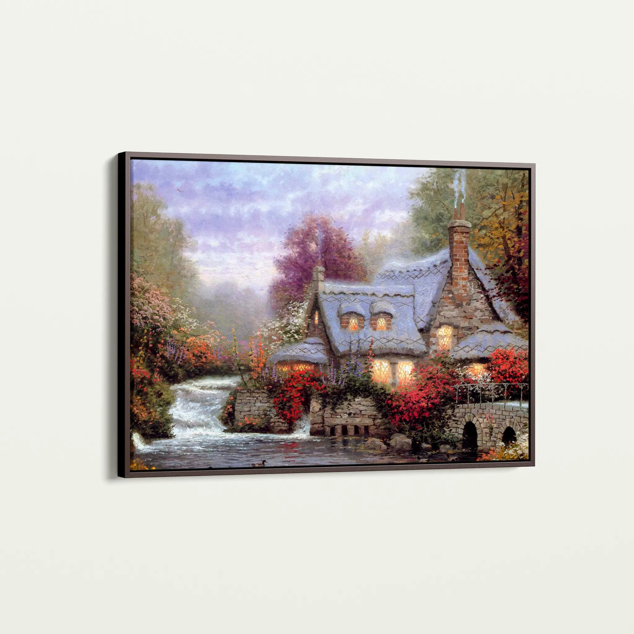 Landscape 086 Canvas Art 18" x 24" / 45 x 60 cm / Black