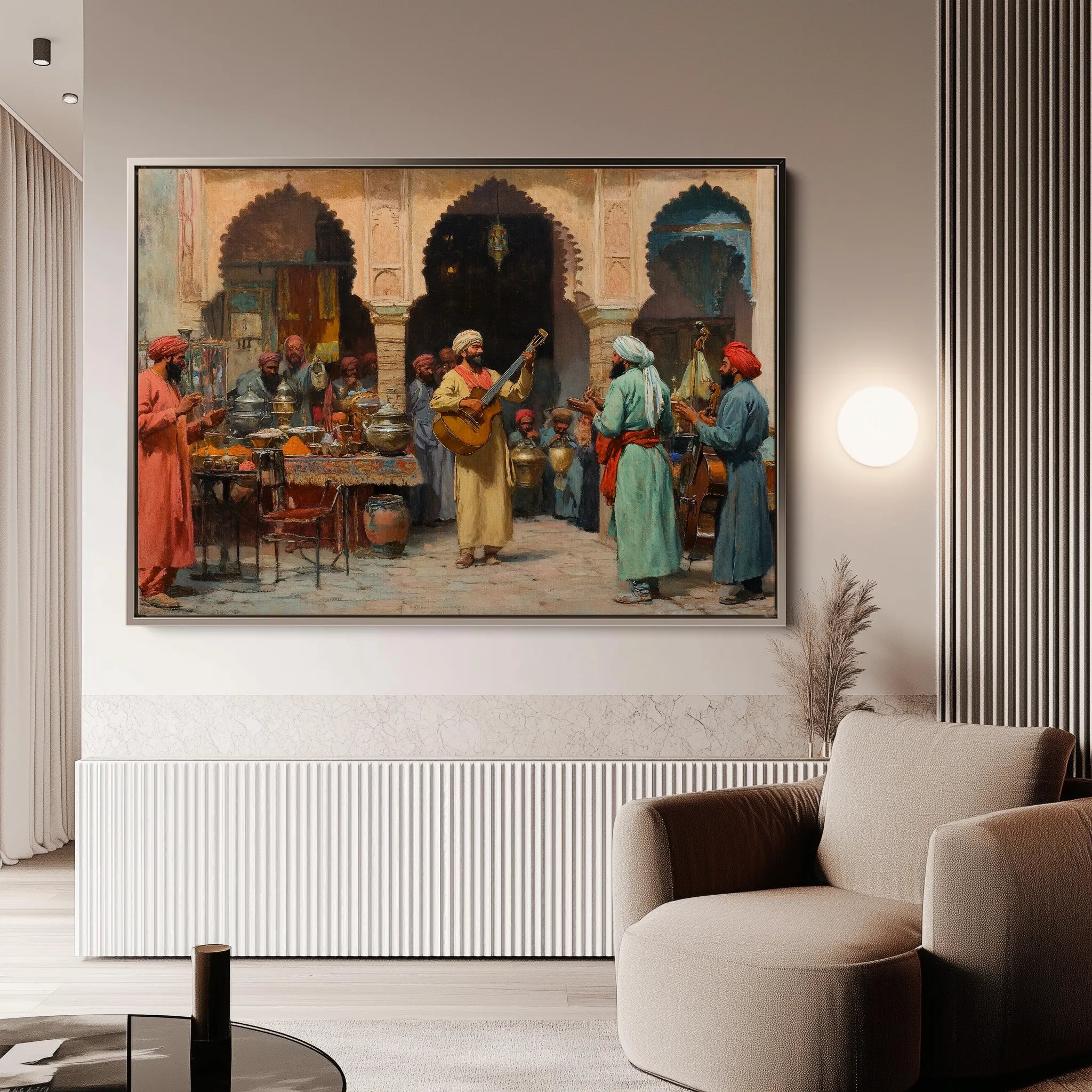 Orientalist 086 Canvas Art 18" x 24" / 45 x 60 cm / Black