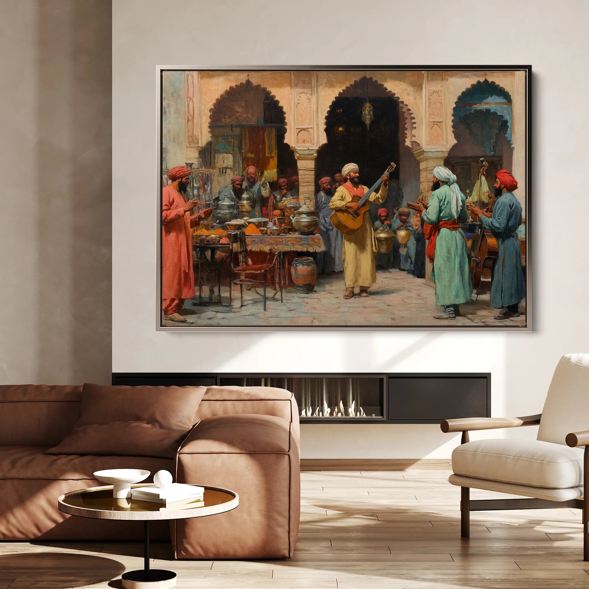 Orientalist 086 Canvas Art 18" x 24" / 45 x 60 cm / Black
