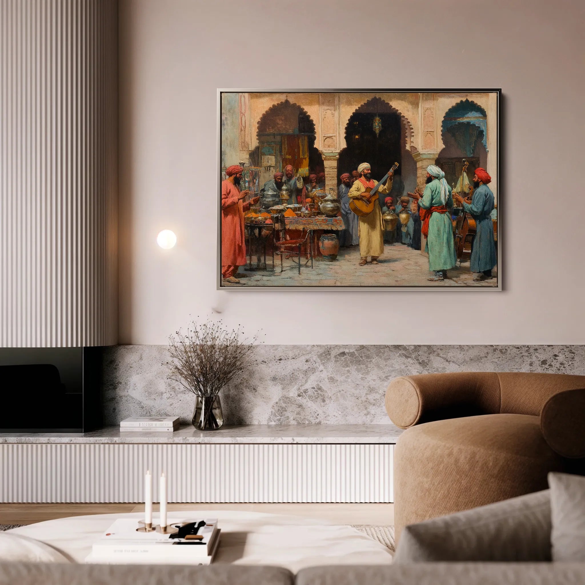 Orientalist 086 Canvas Art 18" x 24" / 45 x 60 cm / Black