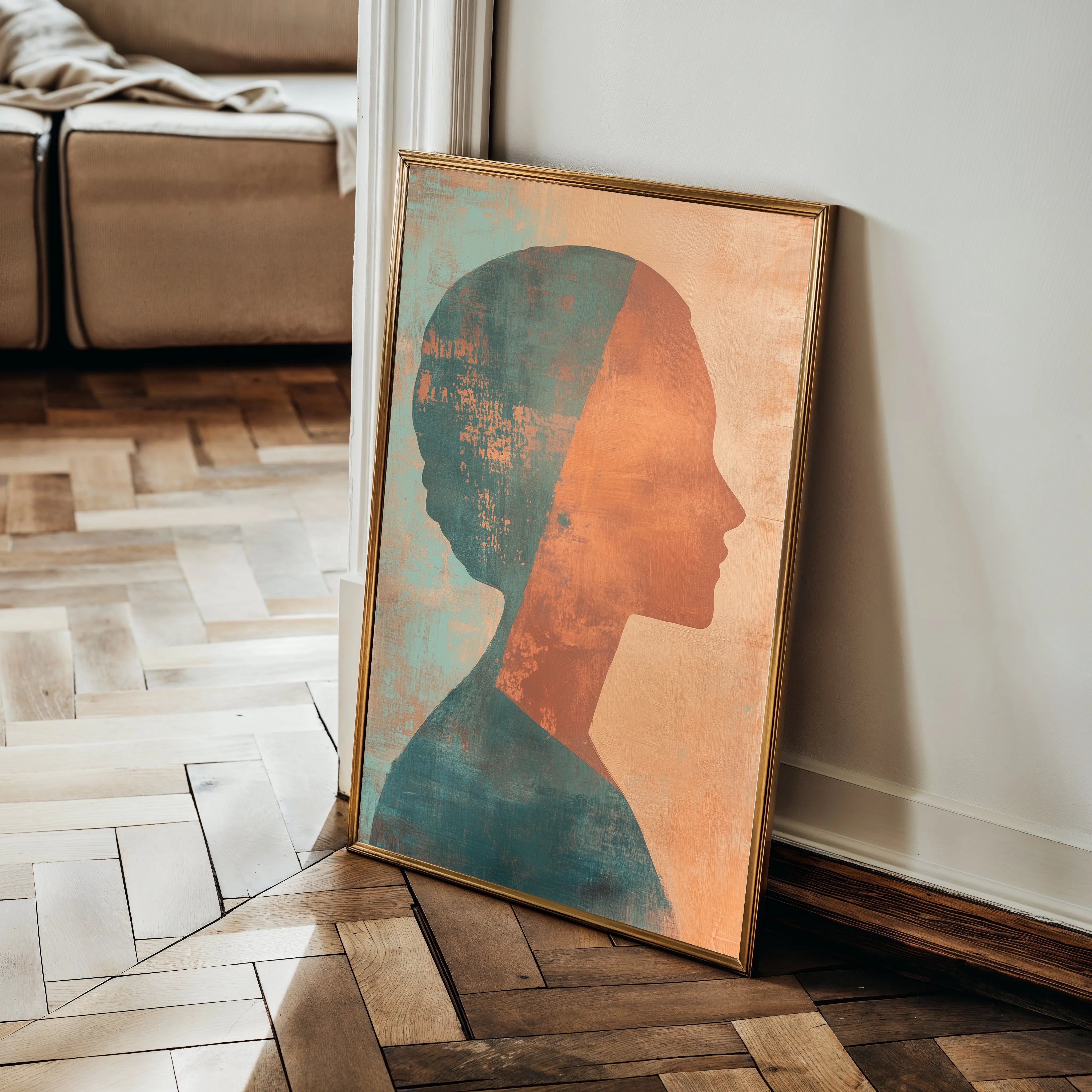 Portrait 086 Canvas Art 18" x 24" / 45 x 60 cm / Black