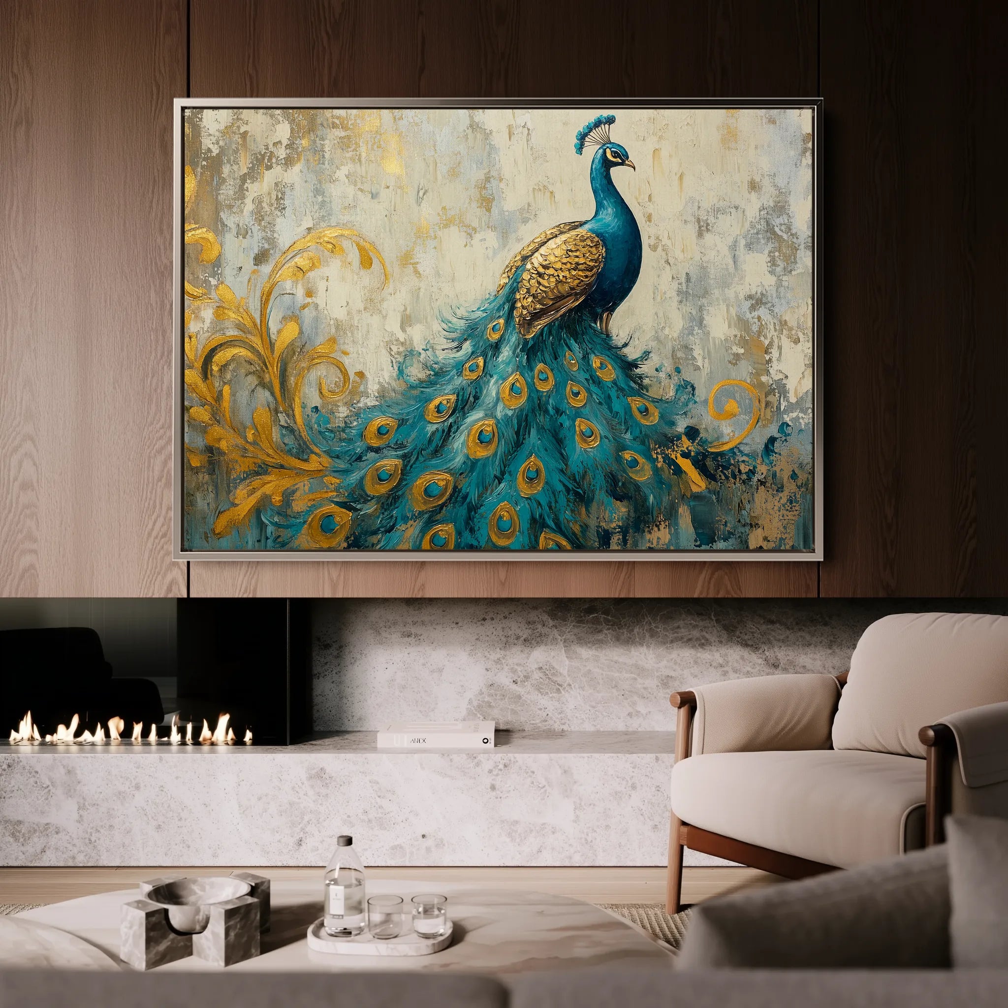 Animals 087 Canvas Art 18" x 24" / 45 x 60 cm / Black