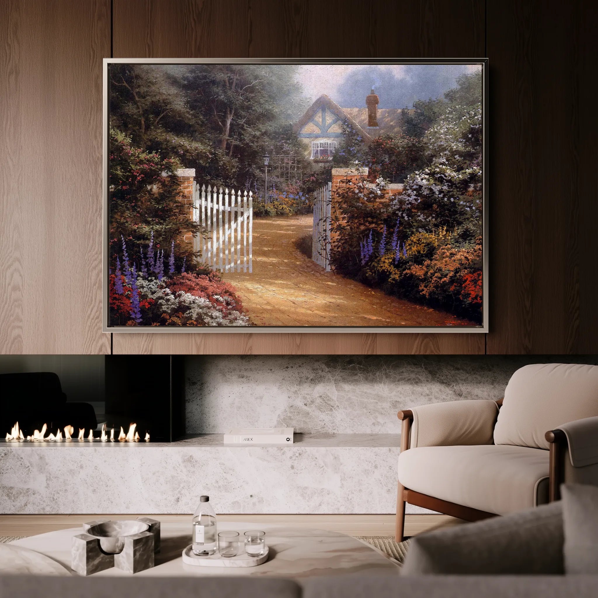 Landscape 087 Canvas Art 18" x 24" / 45 x 60 cm / Black