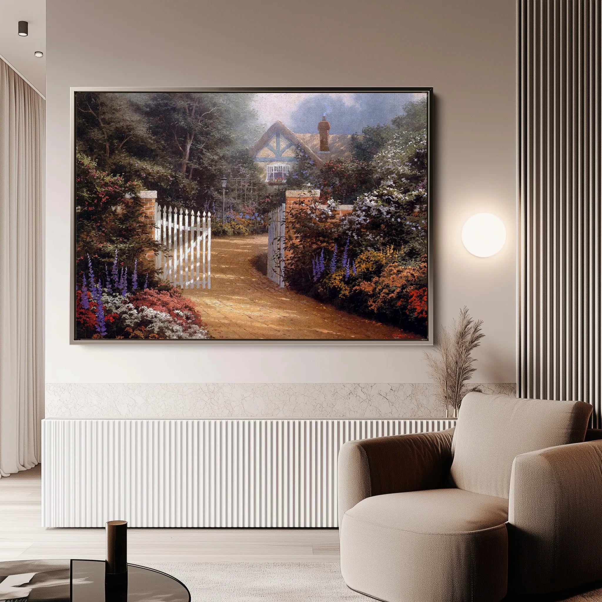 Landscape 087 Canvas Art 18" x 24" / 45 x 60 cm / Black