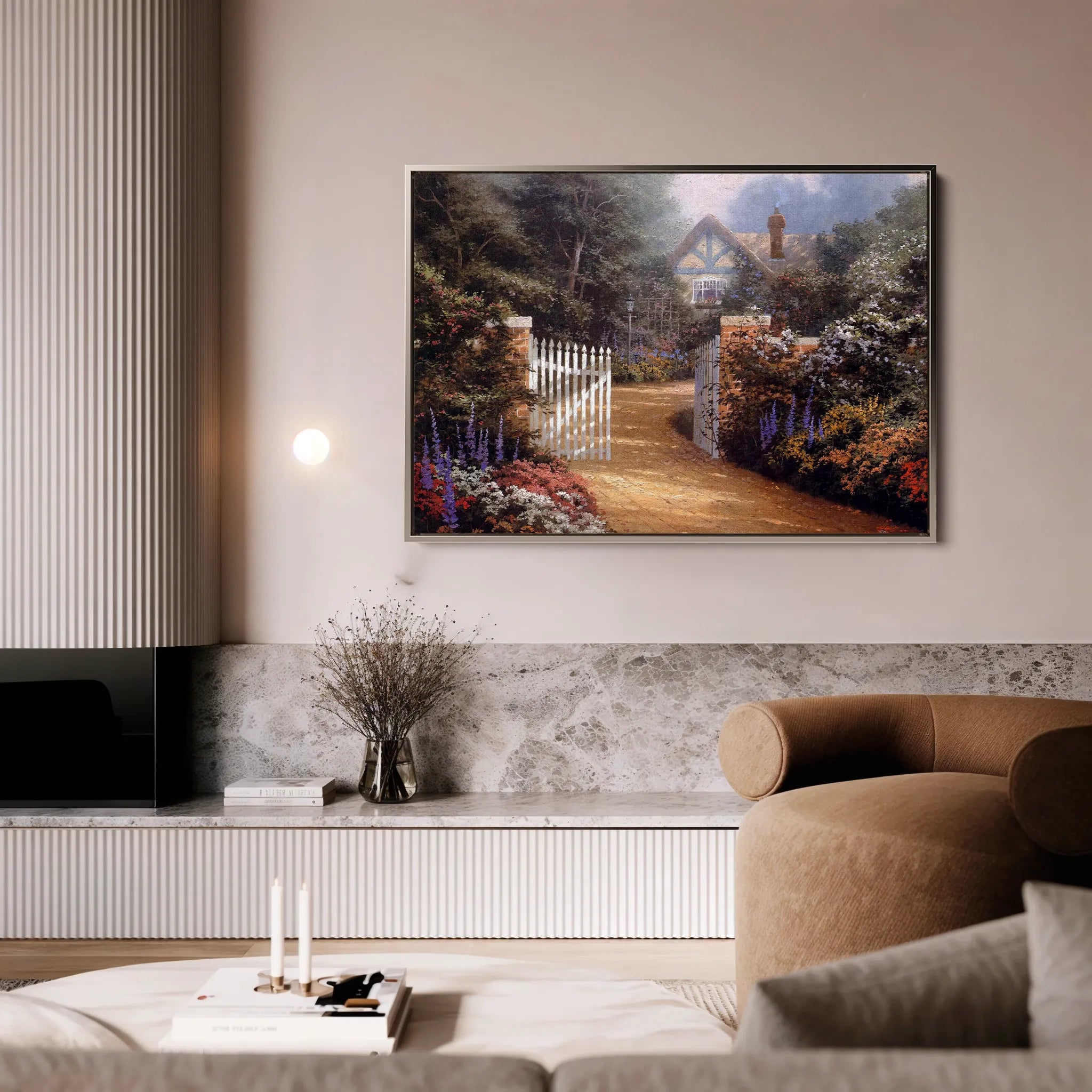 Landscape 087 Canvas Art 18" x 24" / 45 x 60 cm / Black