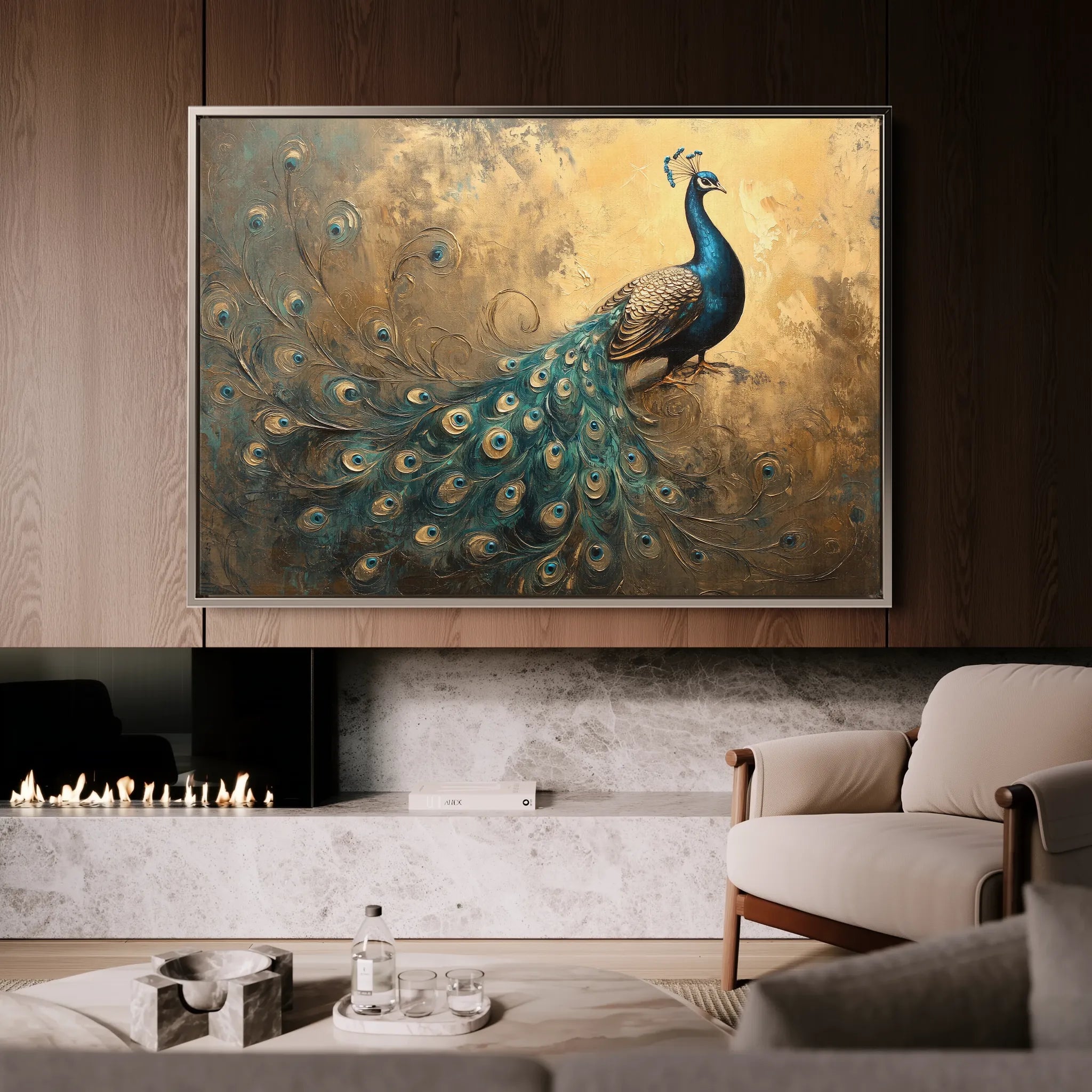 Animals 088 Canvas Art 18" x 24" / 45 x 60 cm / Black