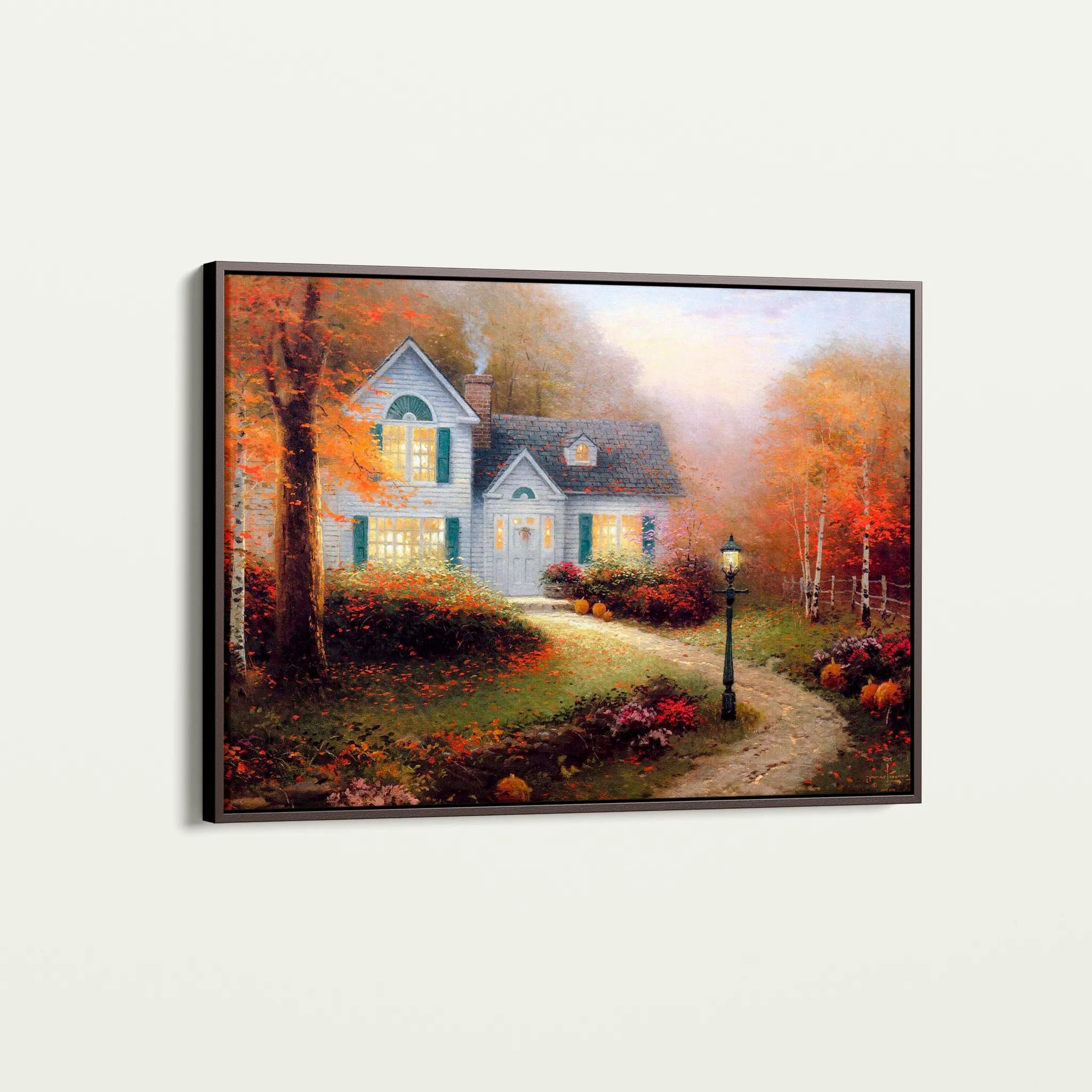 Landscape 088 Canvas Art 18" x 24" / 45 x 60 cm / Black
