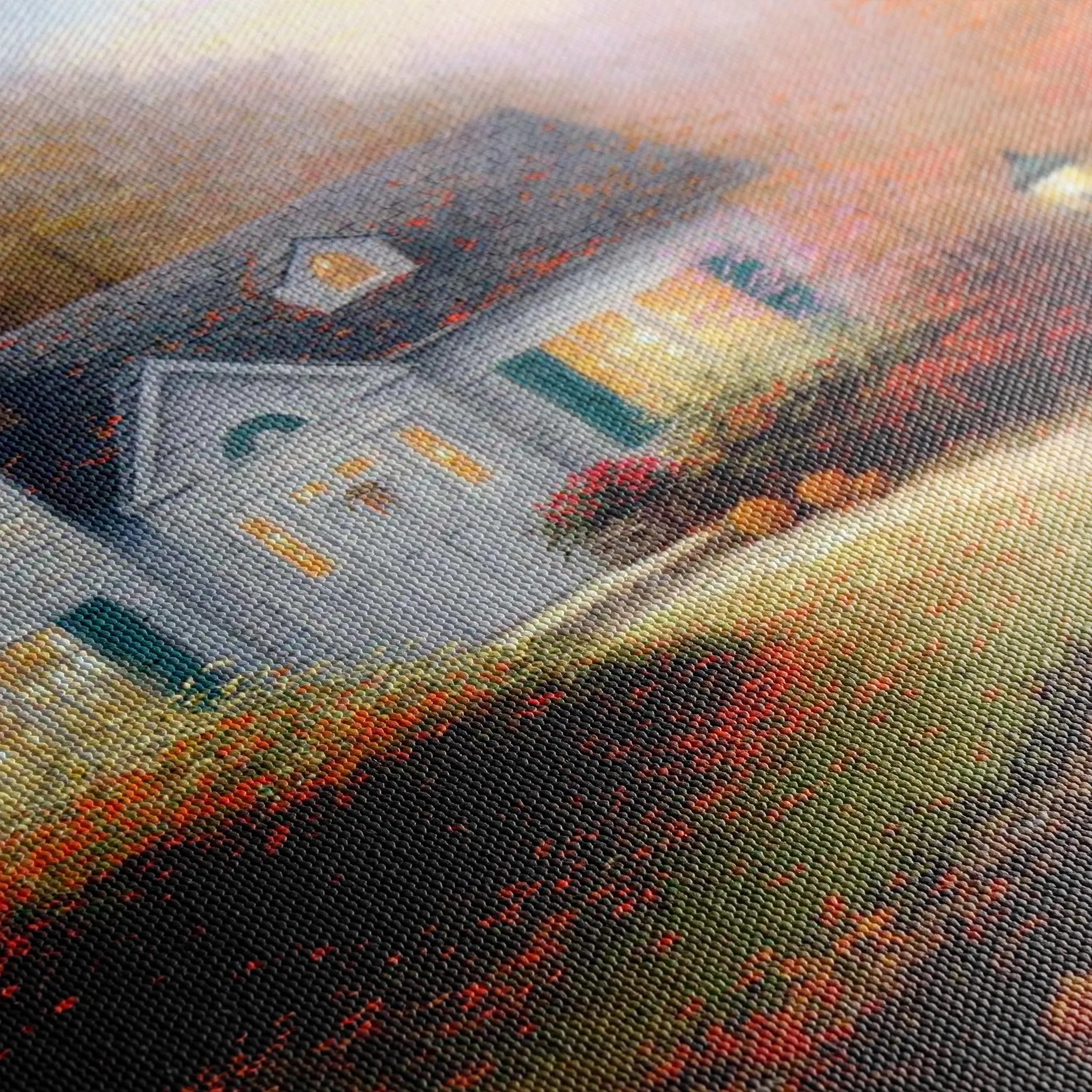 Landscape 088 Canvas Art 18" x 24" / 45 x 60 cm / Black