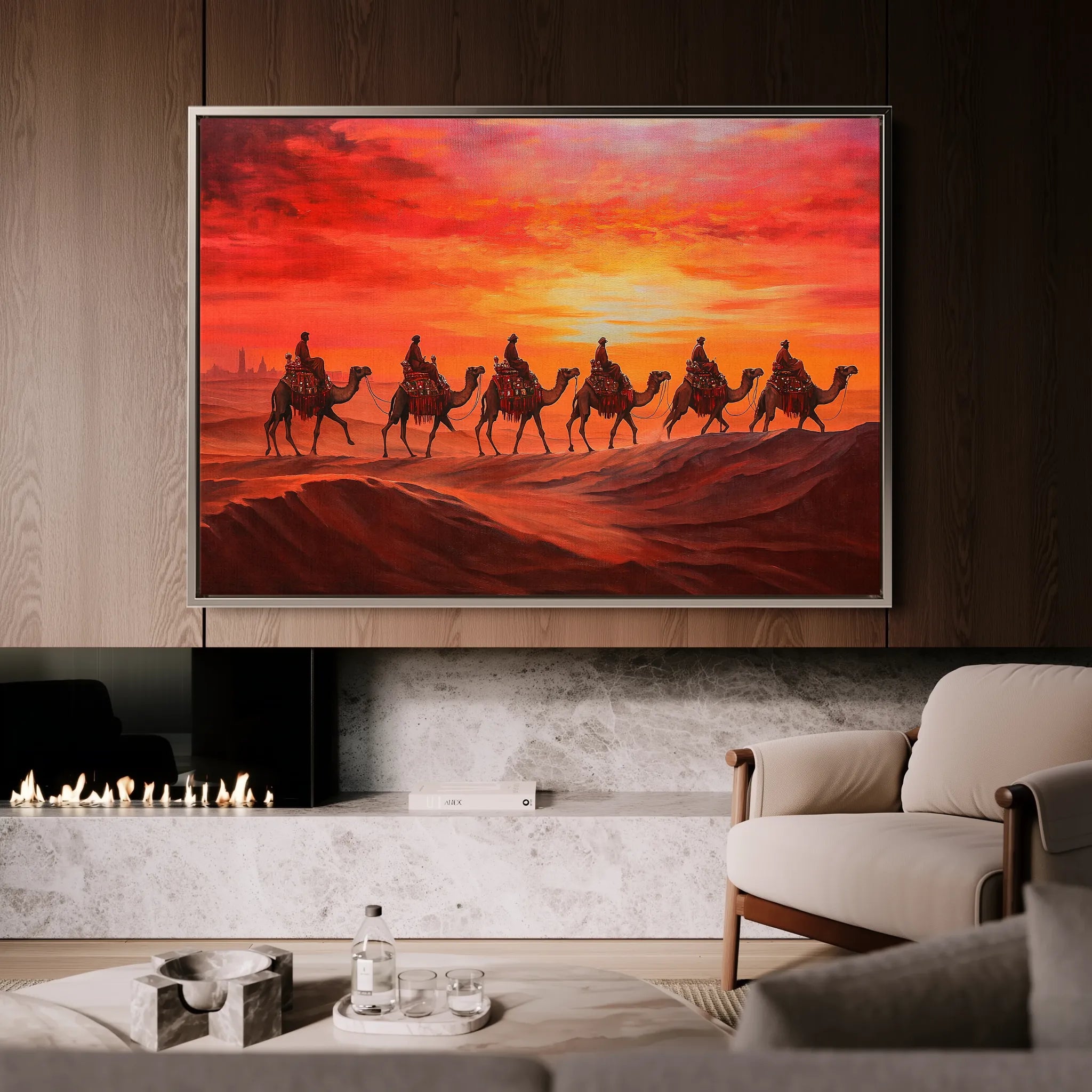 Orientalist 088 Canvas Art 18" x 24" / 45 x 60 cm / Black