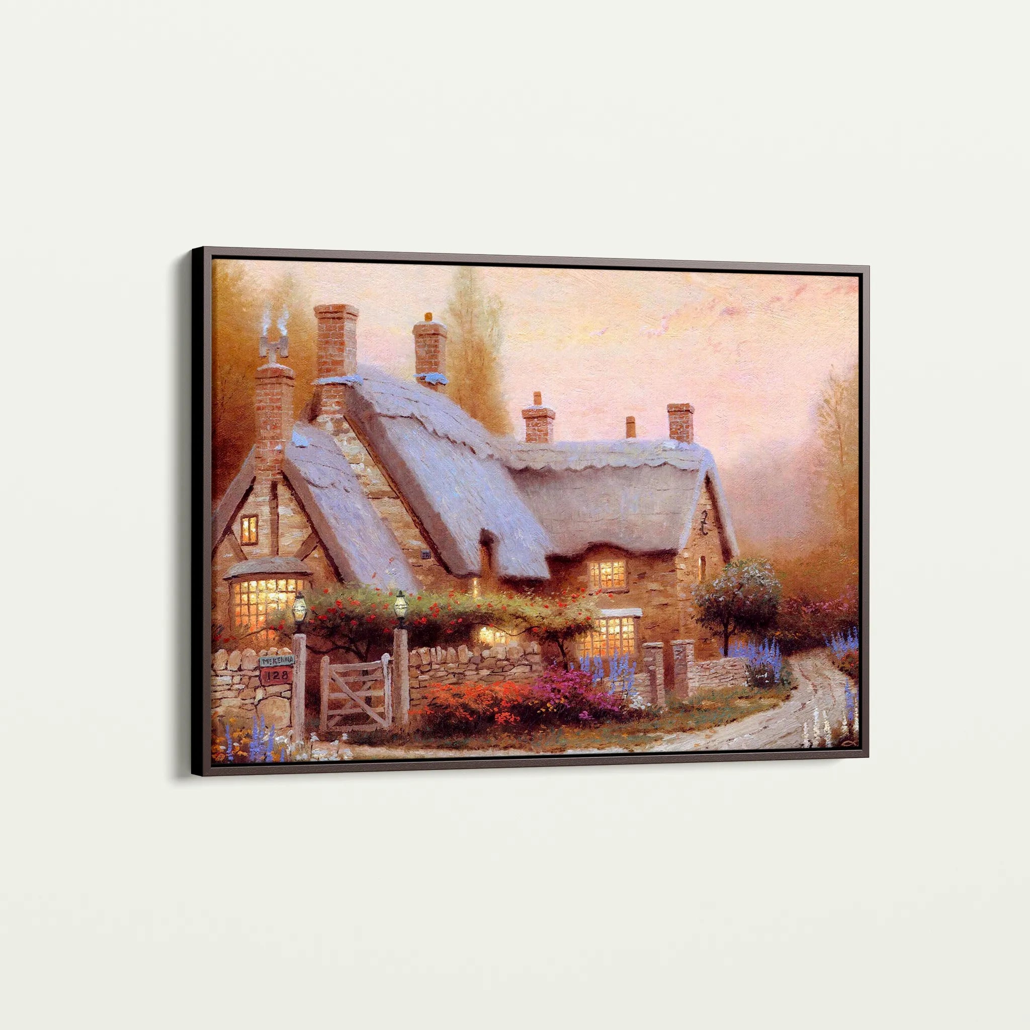 Landscape 089 Canvas Art 18" x 24" / 45 x 60 cm / Black