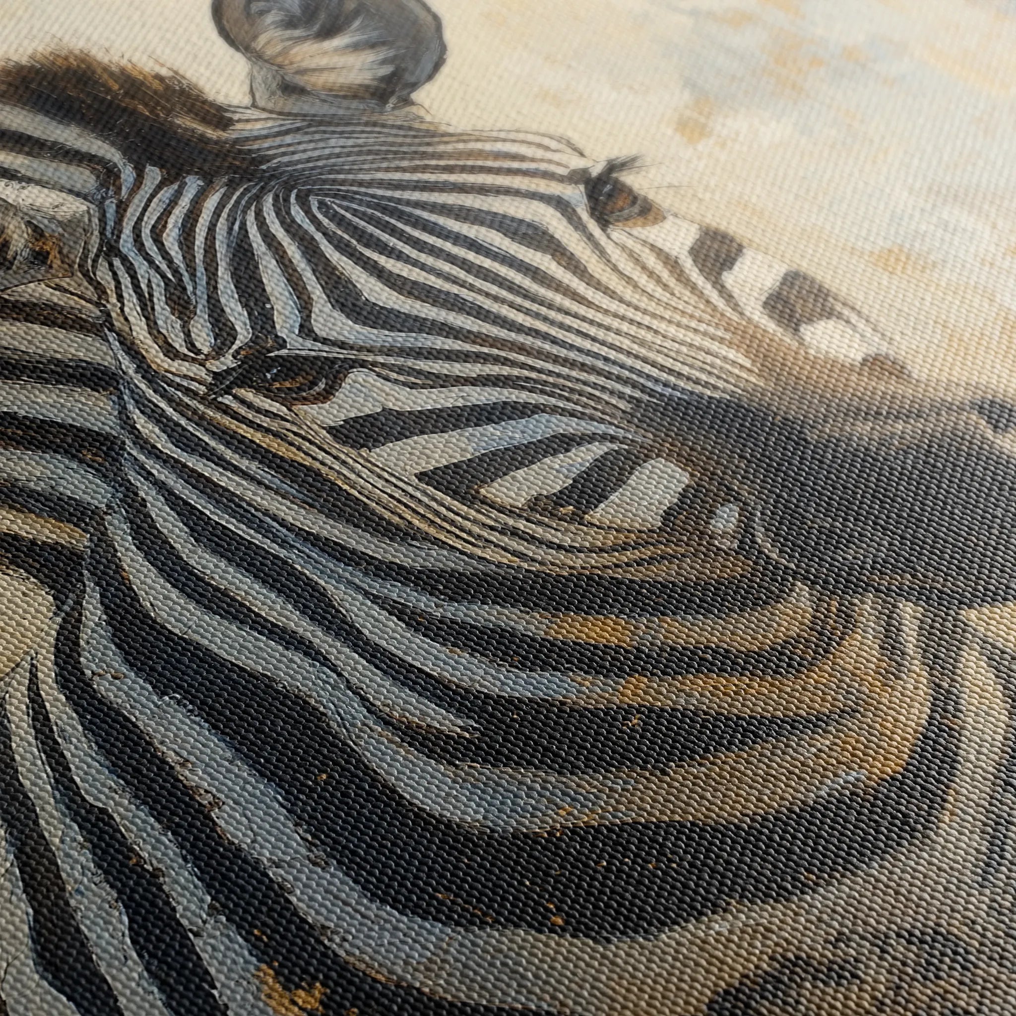 Animals 090 Canvas Art 18" x 24" / 45 x 60 cm / Black
