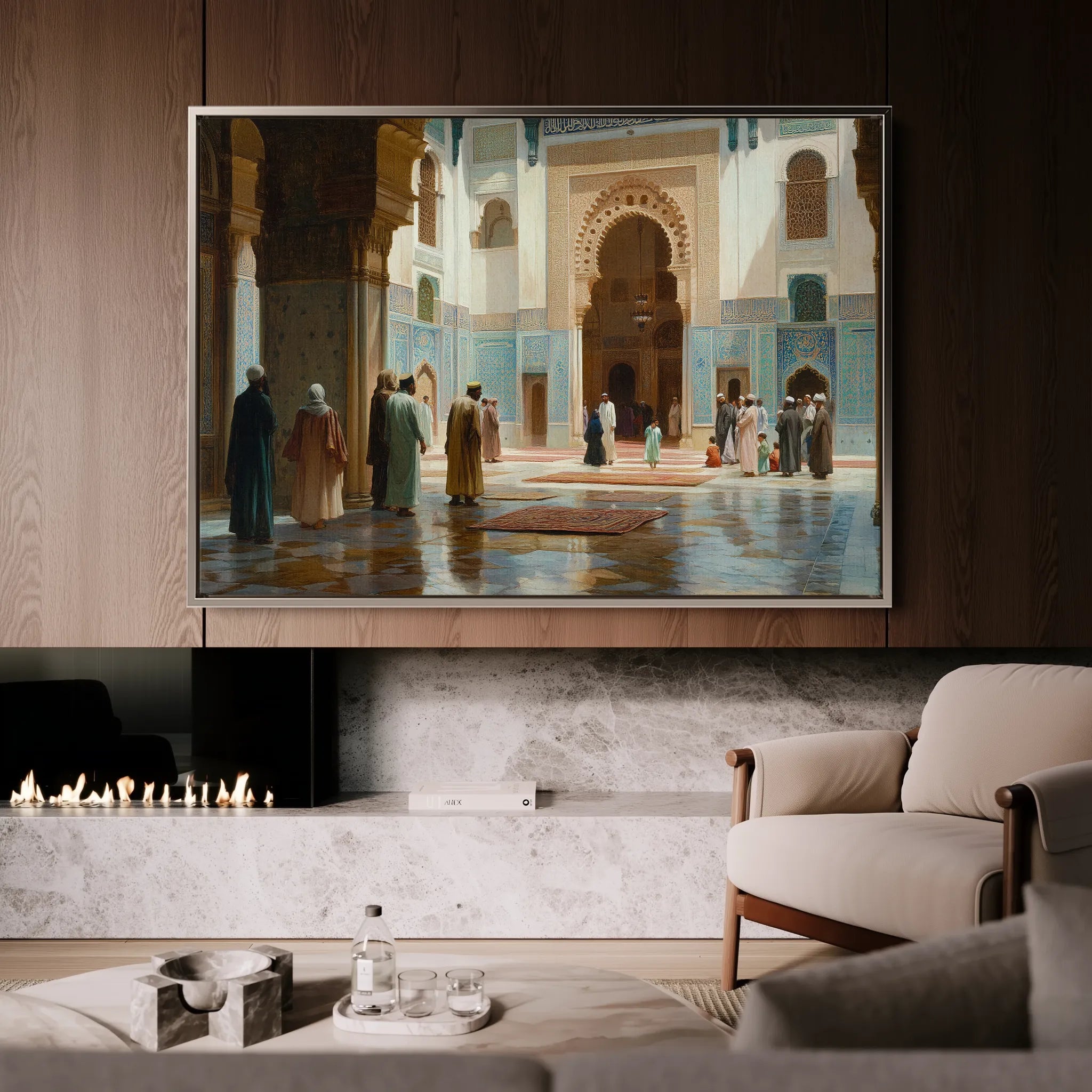 Orientalist 090 Canvas Art 18" x 24" / 45 x 60 cm / Black