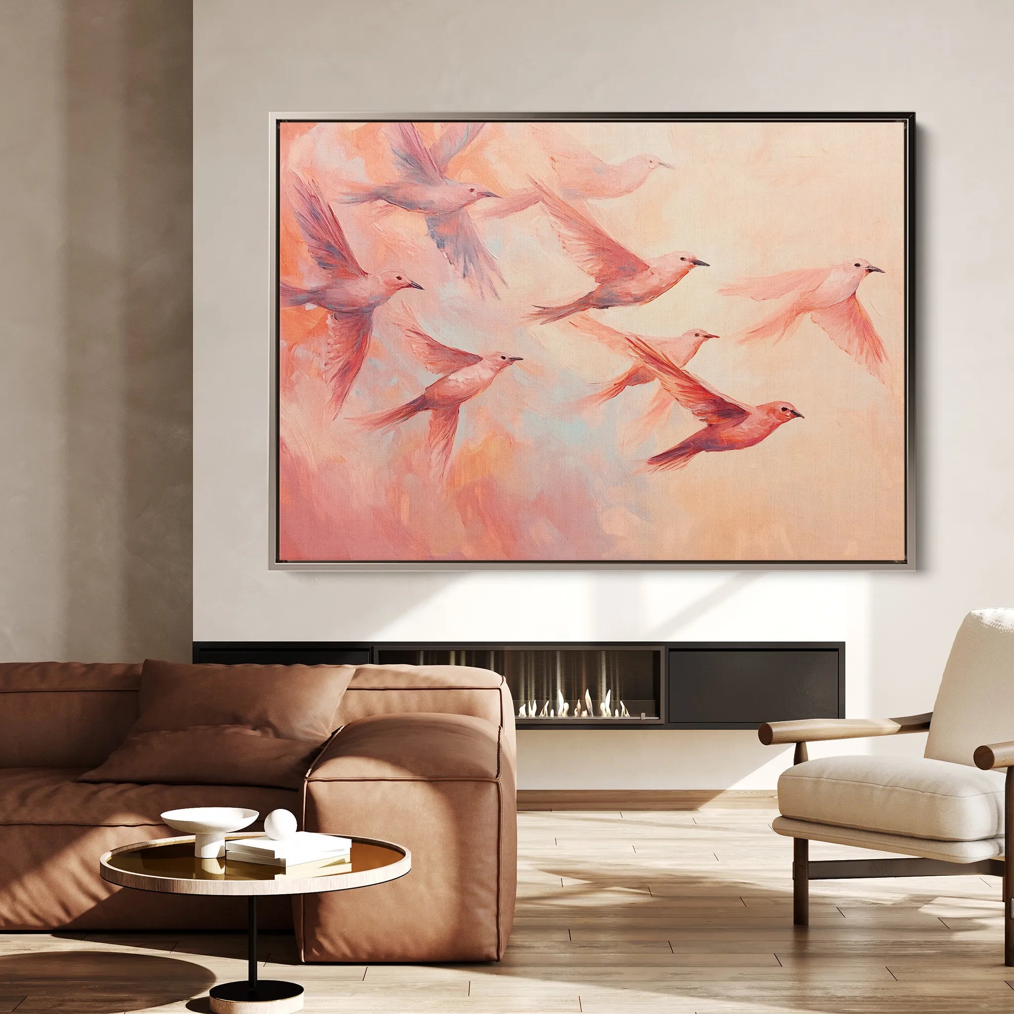Animals 091 Canvas Art 18" x 24" / 45 x 60 cm / Black