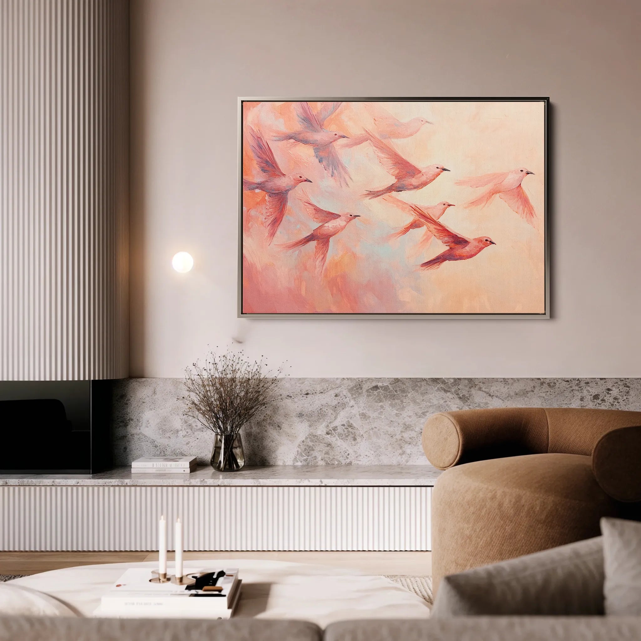 Animals 091 Canvas Art 18" x 24" / 45 x 60 cm / Black