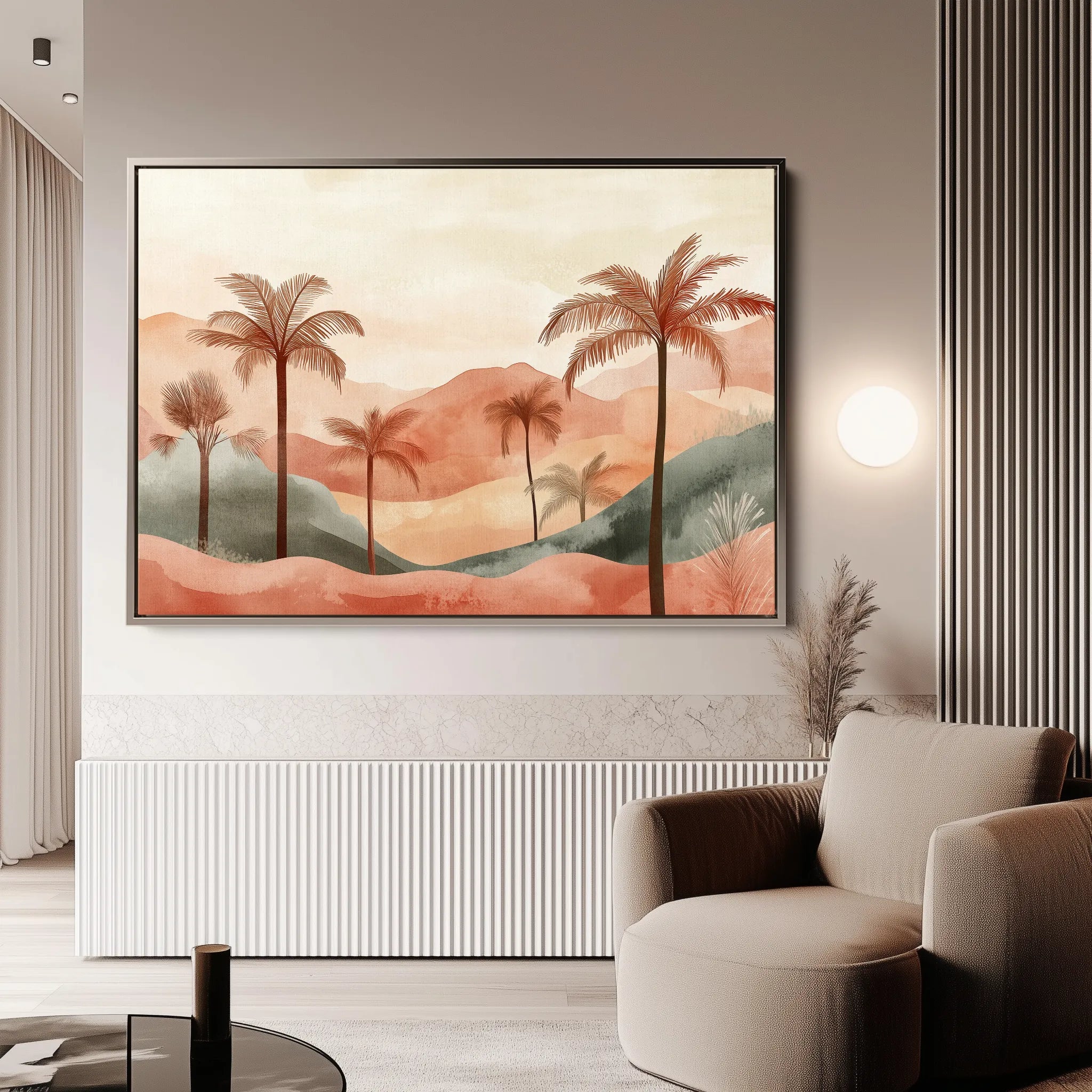 Boho 091 Canvas Art 18" x 24" / 45 x 60 cm / Black
