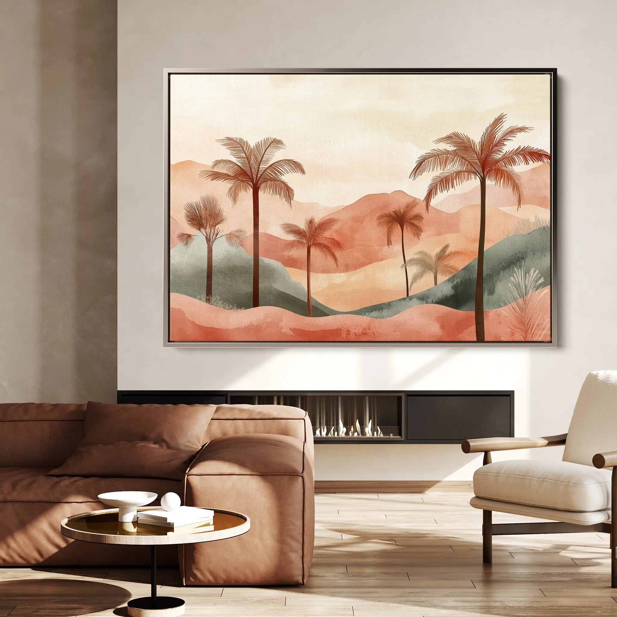 Boho 091 Canvas Art 18" x 24" / 45 x 60 cm / Black