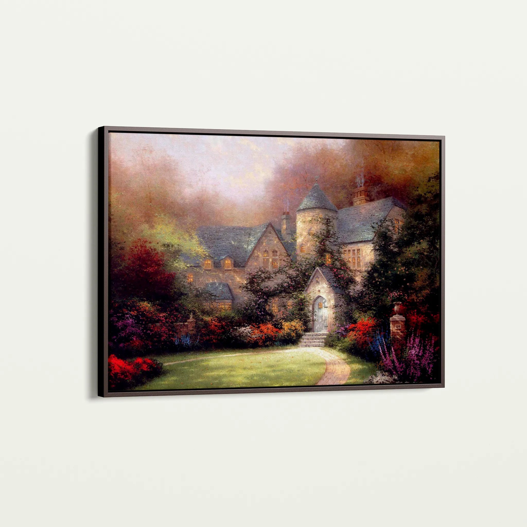 Landscape 091 Canvas Art 18" x 24" / 45 x 60 cm / Black