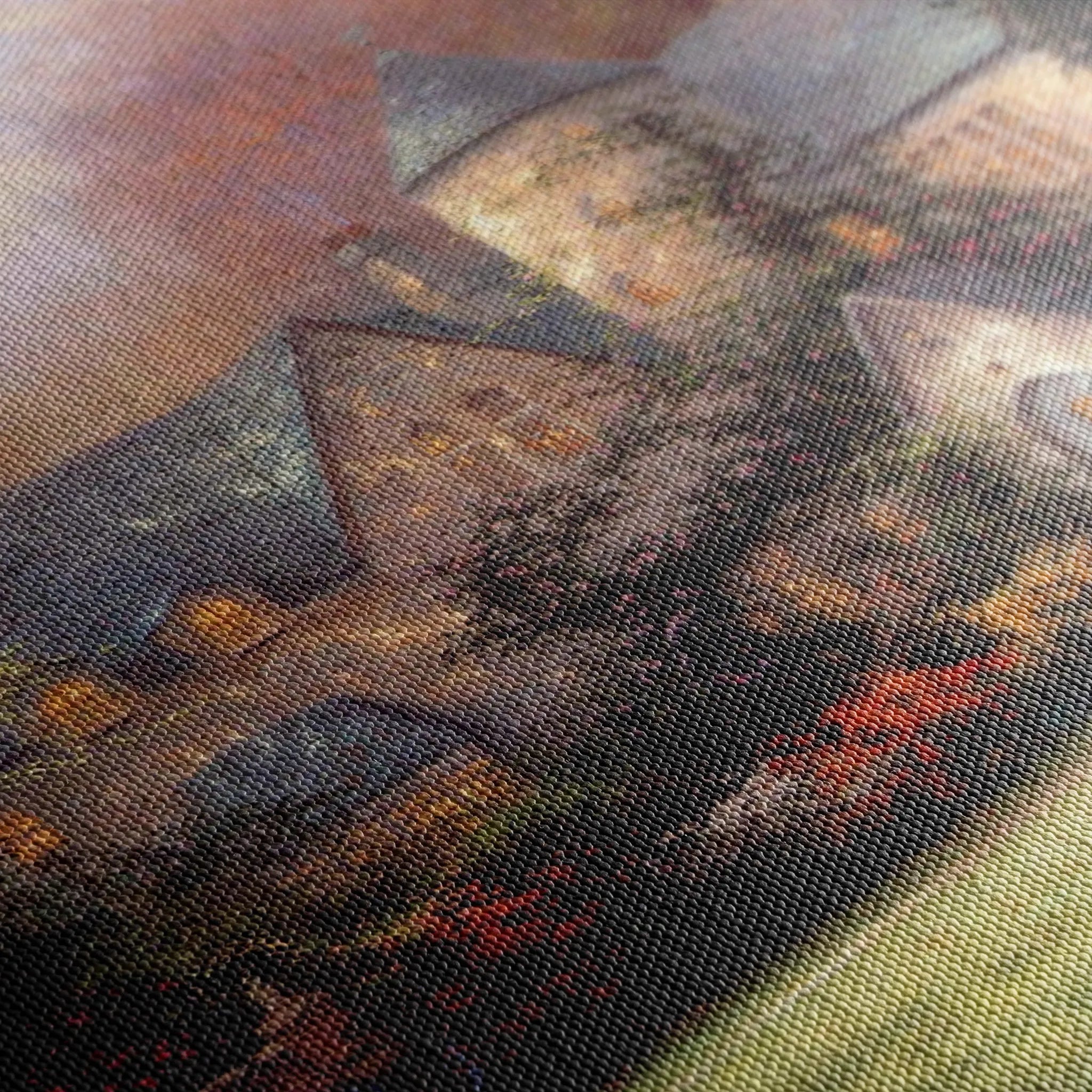 Landscape 091 Canvas Art 18" x 24" / 45 x 60 cm / Black
