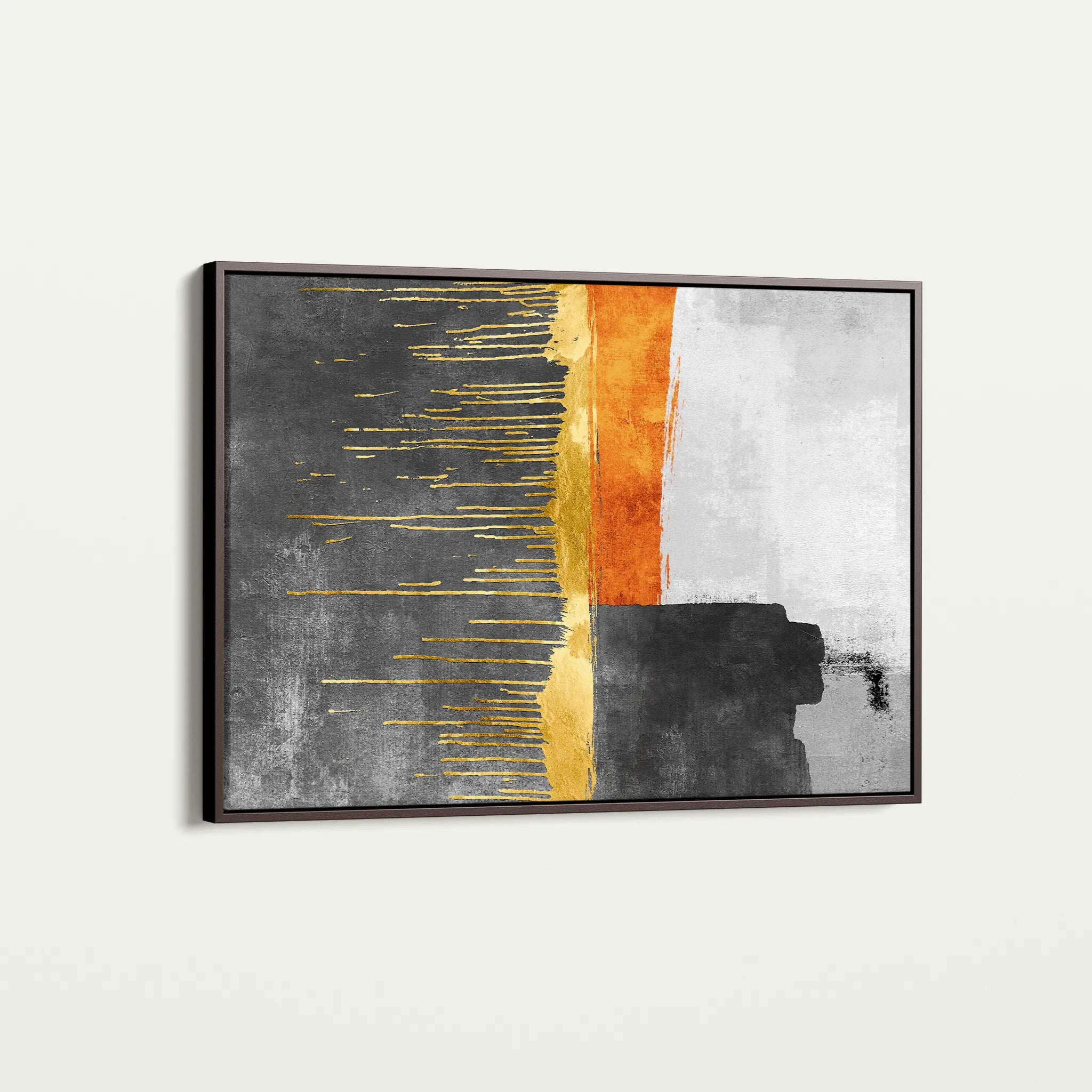 Abstract 092 Canvas Art 18" x 24" / 45 x 60 cm / Black