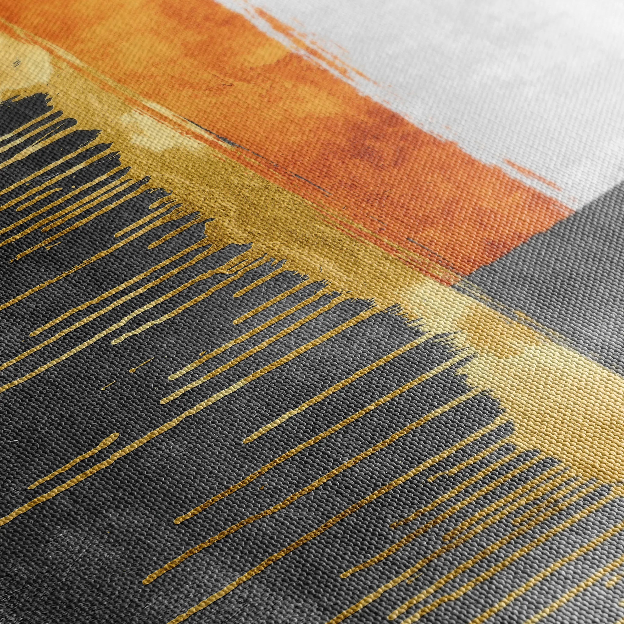 Abstract 092 Canvas Art 18" x 24" / 45 x 60 cm / Black