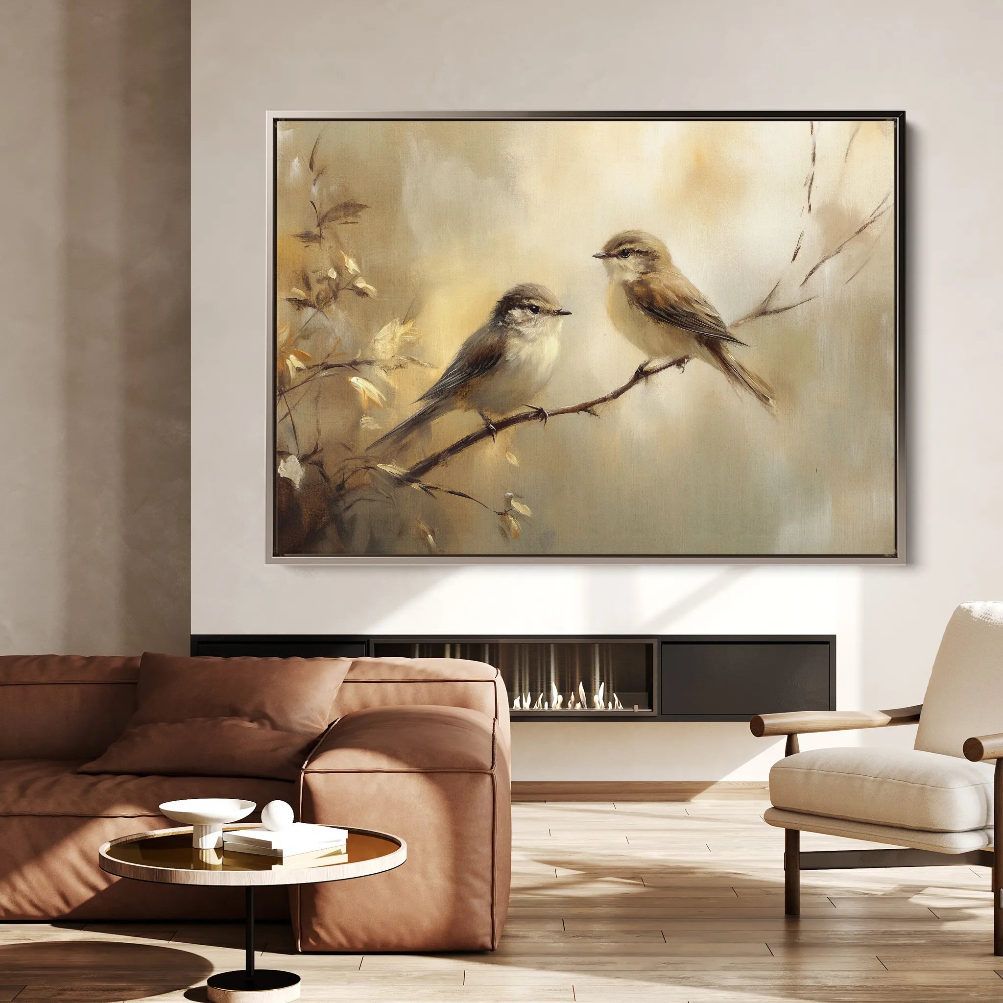 Animals 092 Canvas Art 18" x 24" / 45 x 60 cm / Black